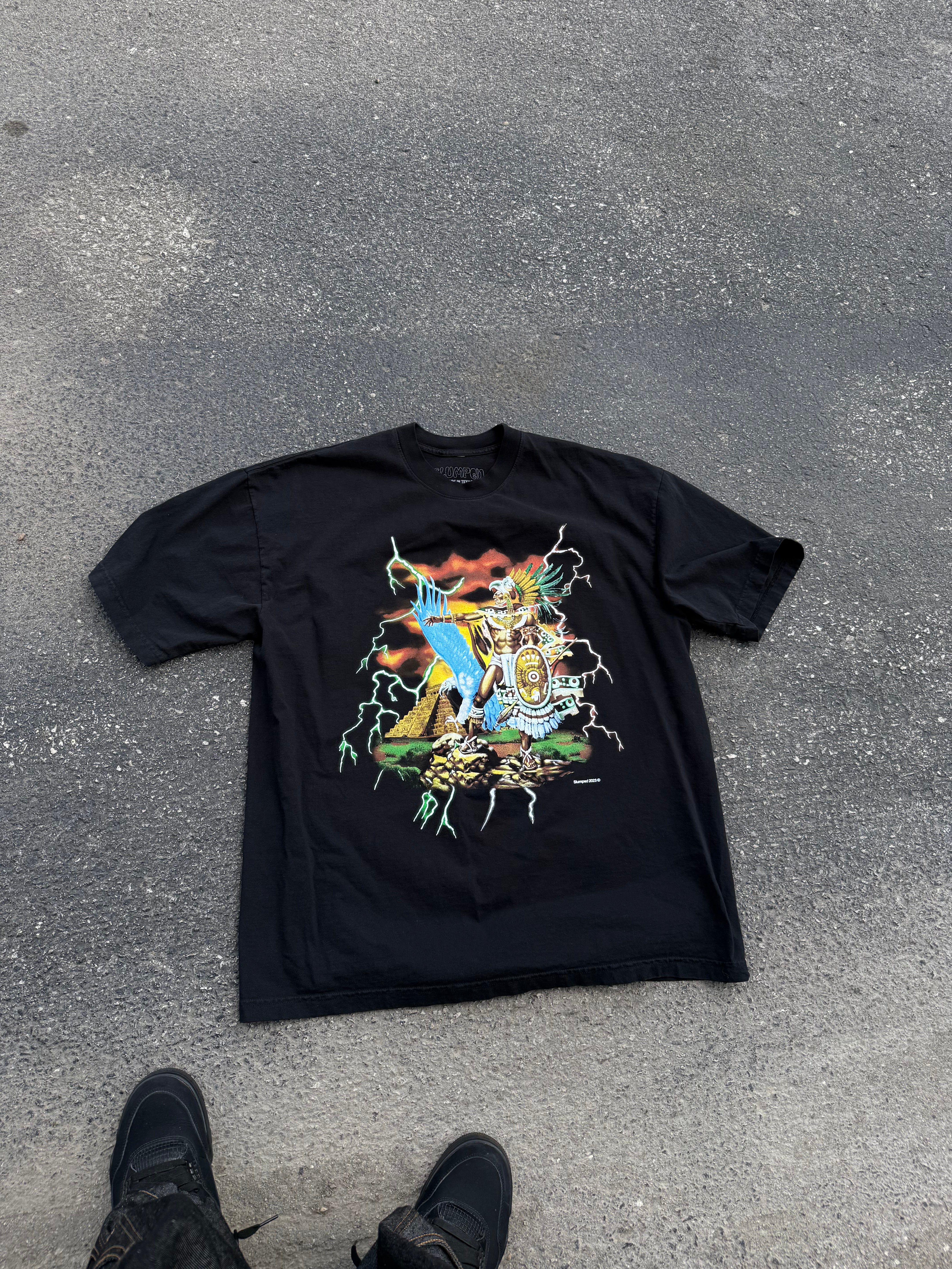 Slumped Boyz Mexican Thunder Tee Black - Used/Worn