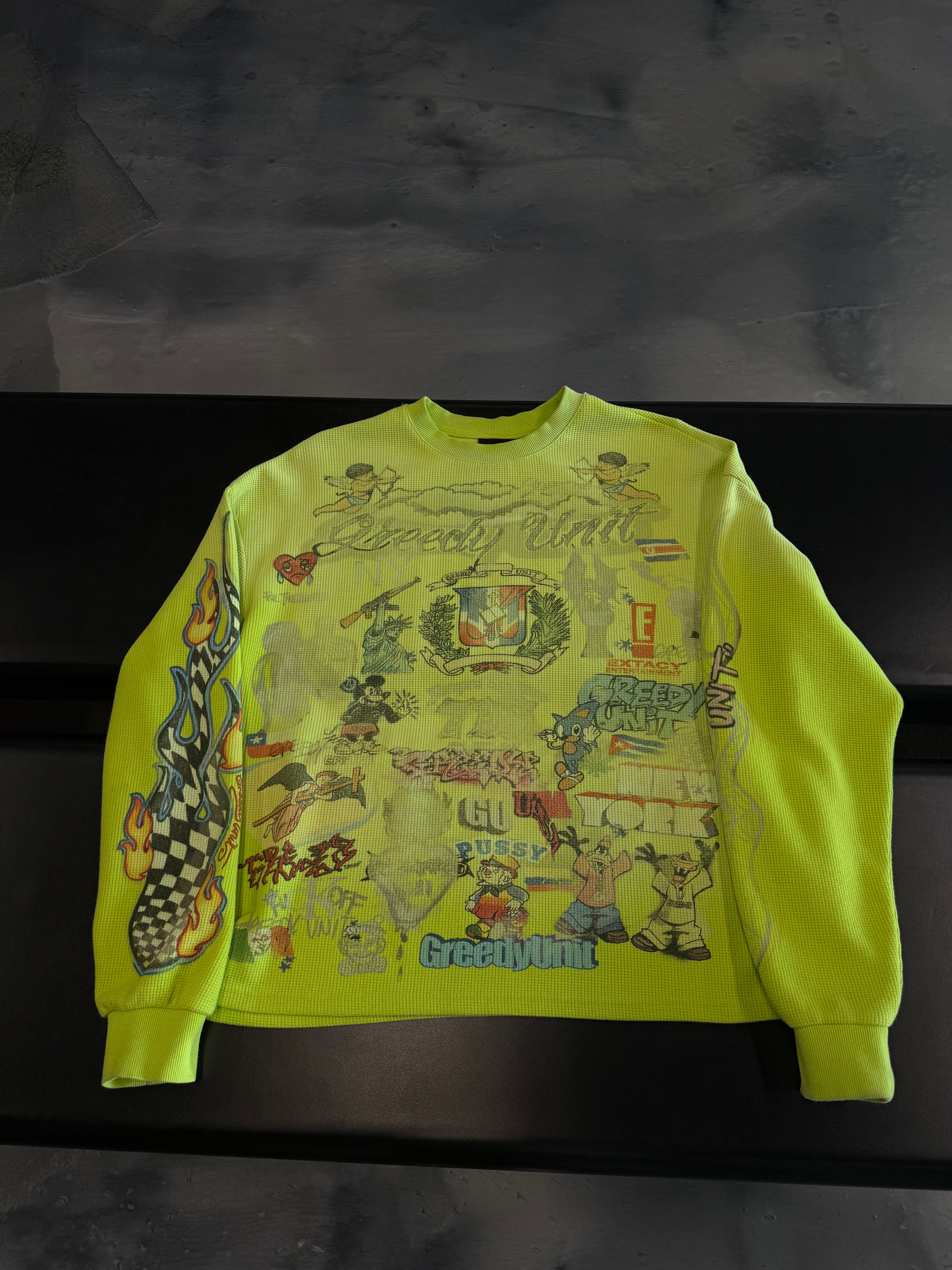Greedy Unit “Exclusive Neon Green Thermal” - Used/Worn
