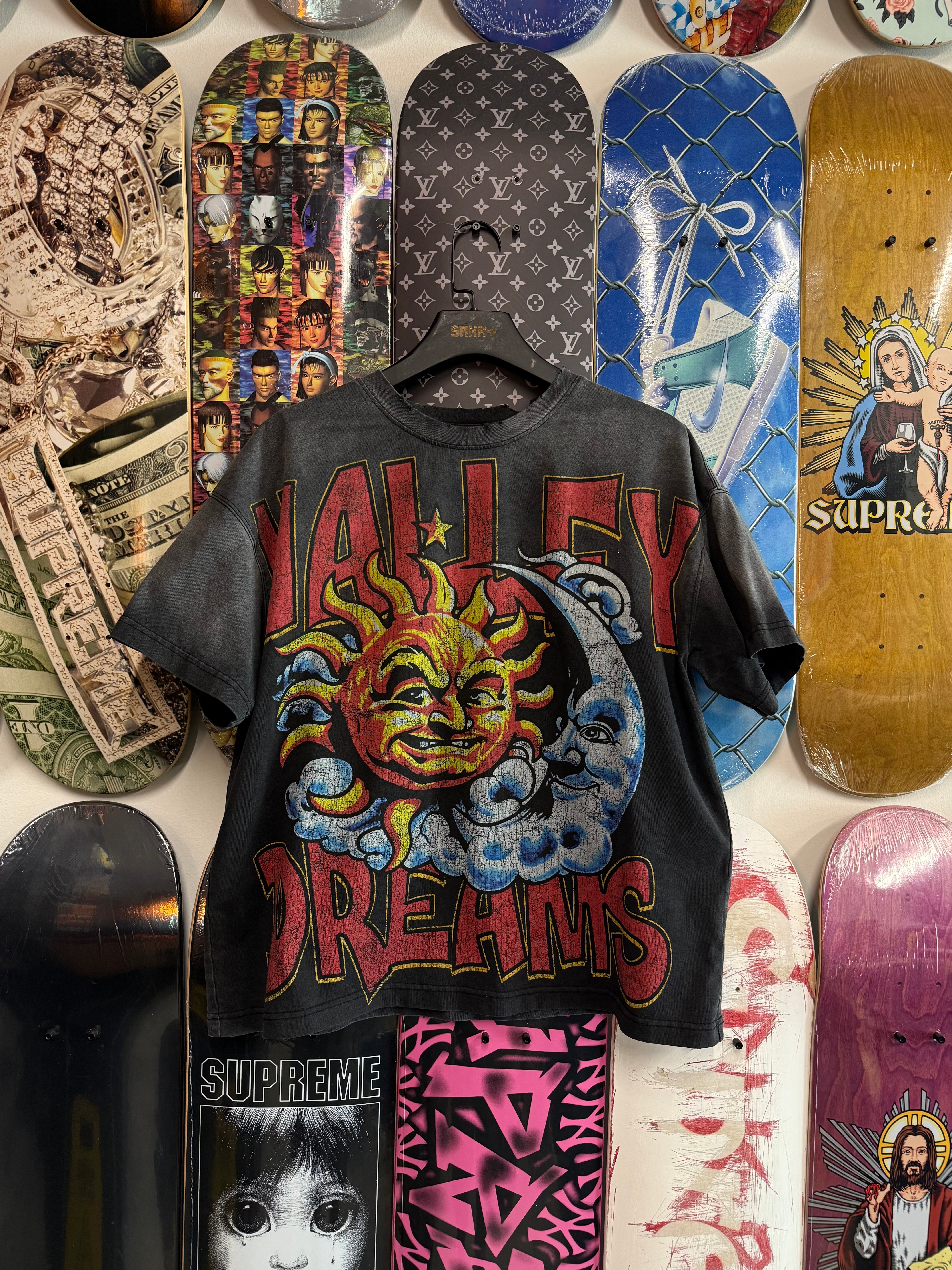 Vale Forever Thrashed Sun Tee Vintage Black - Used/Worn