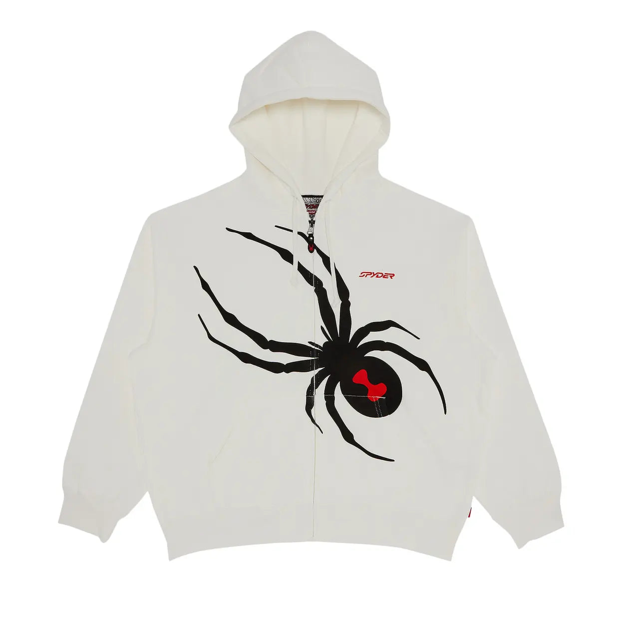Supreme x Spyder Zip Up Hooded Sweatshirt 'White'