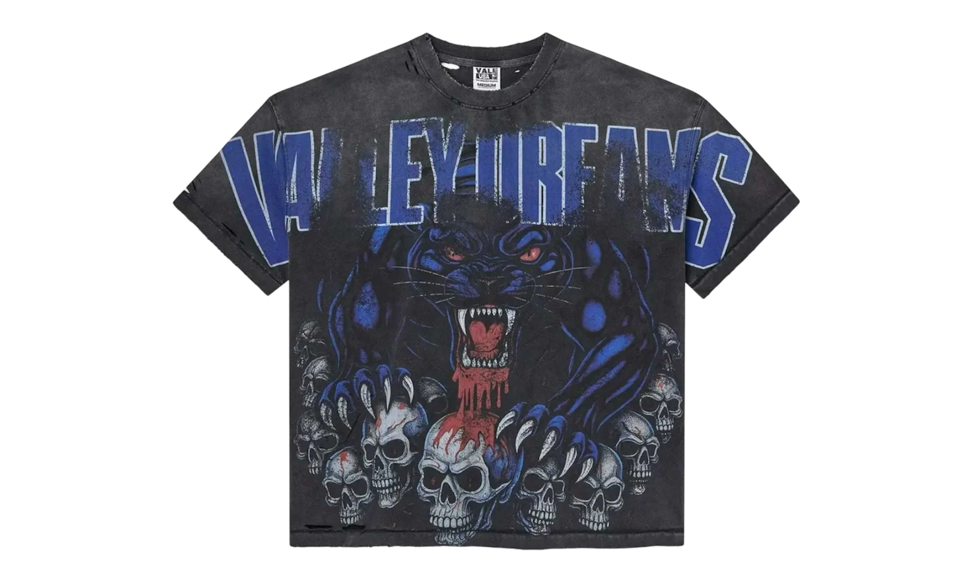 VALE FOREVER BIG PANTHER BLACK T-SHIRT