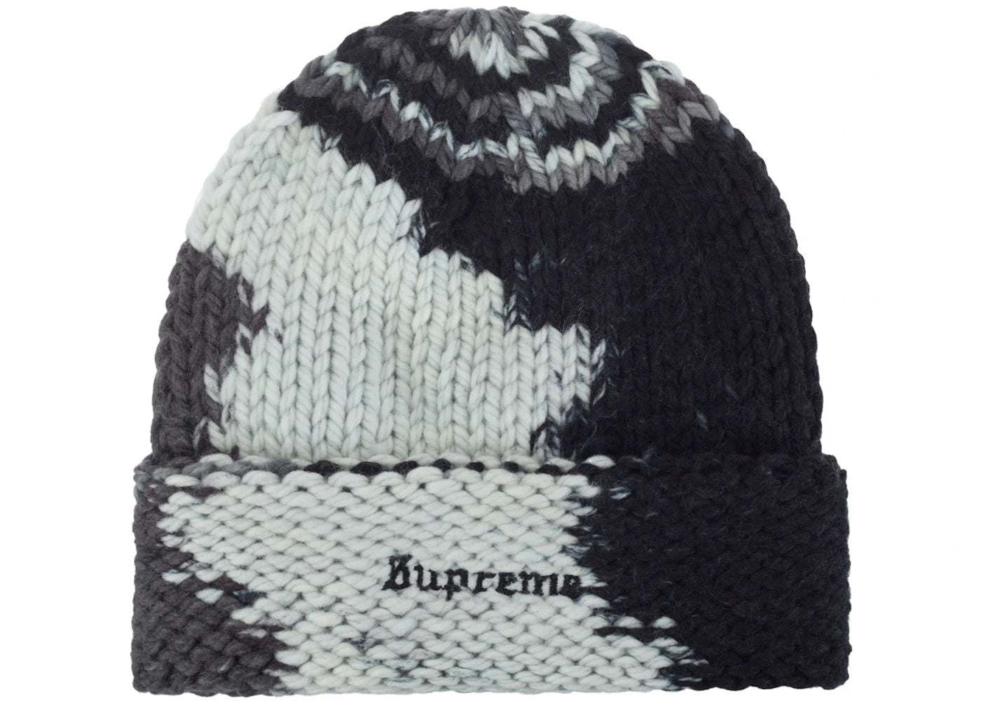 Supreme Gradient Spacedye Beanie Black - Used/Worn