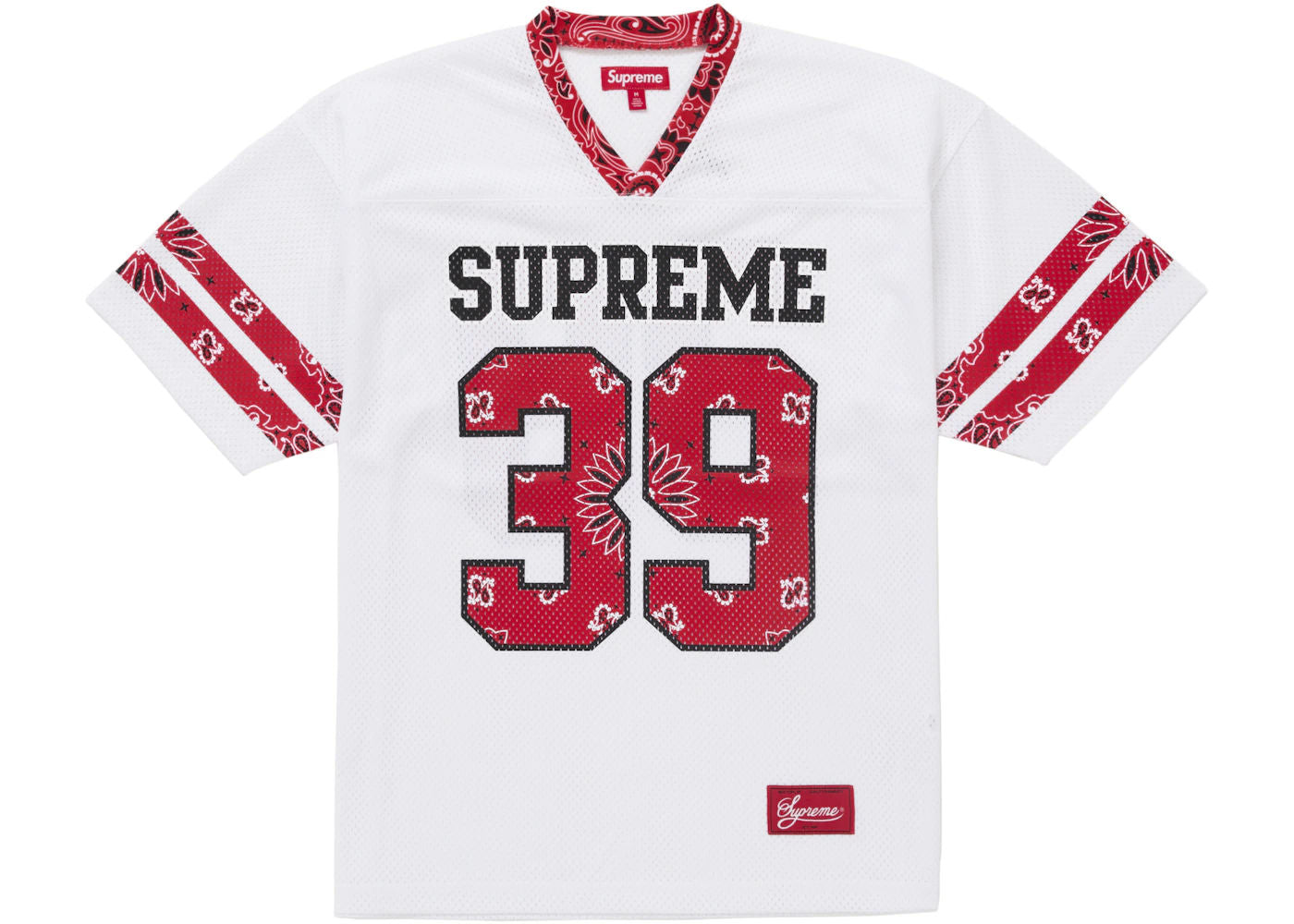 supreme Bandana Football Jersey サイズXL Supreme Bandana Football Jersey White