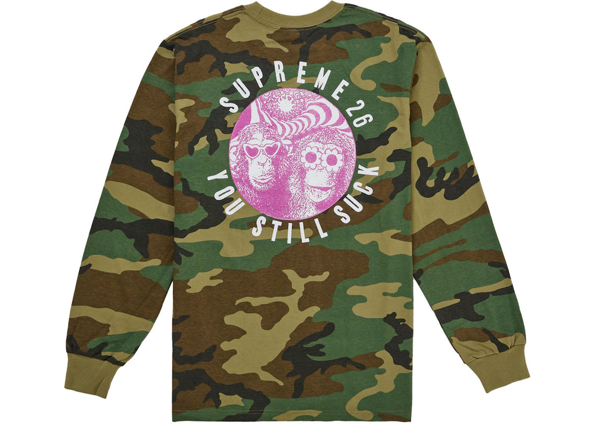 Supreme You Still S**k L/S Tee Woodland Camo