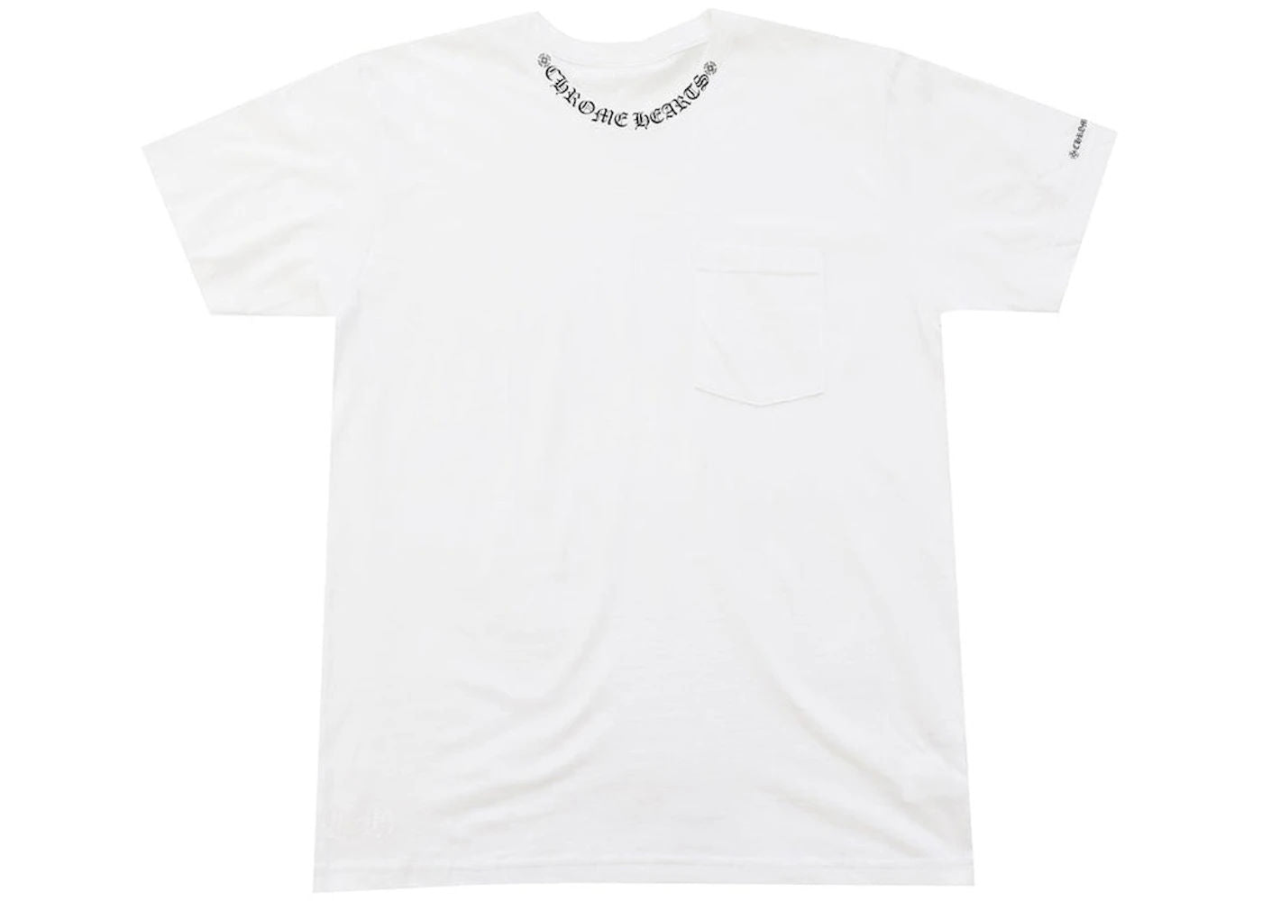 Chrome Hearts Neck Letters Logo T-shirt White