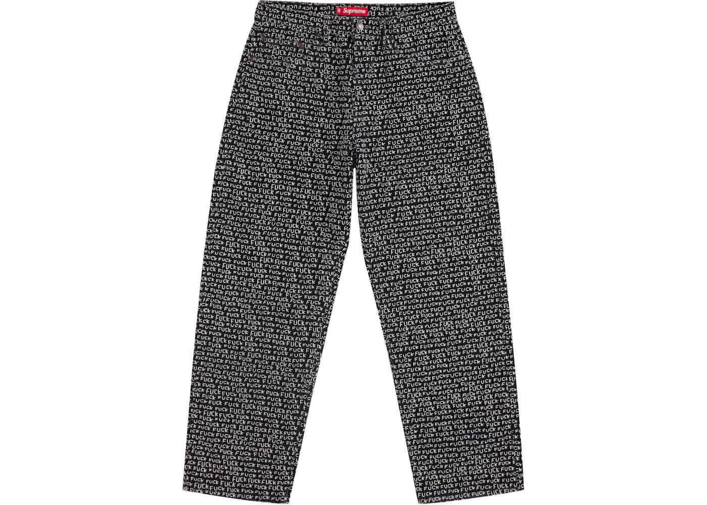 Supreme Fuck Stitch Loose Fit Jean Black
