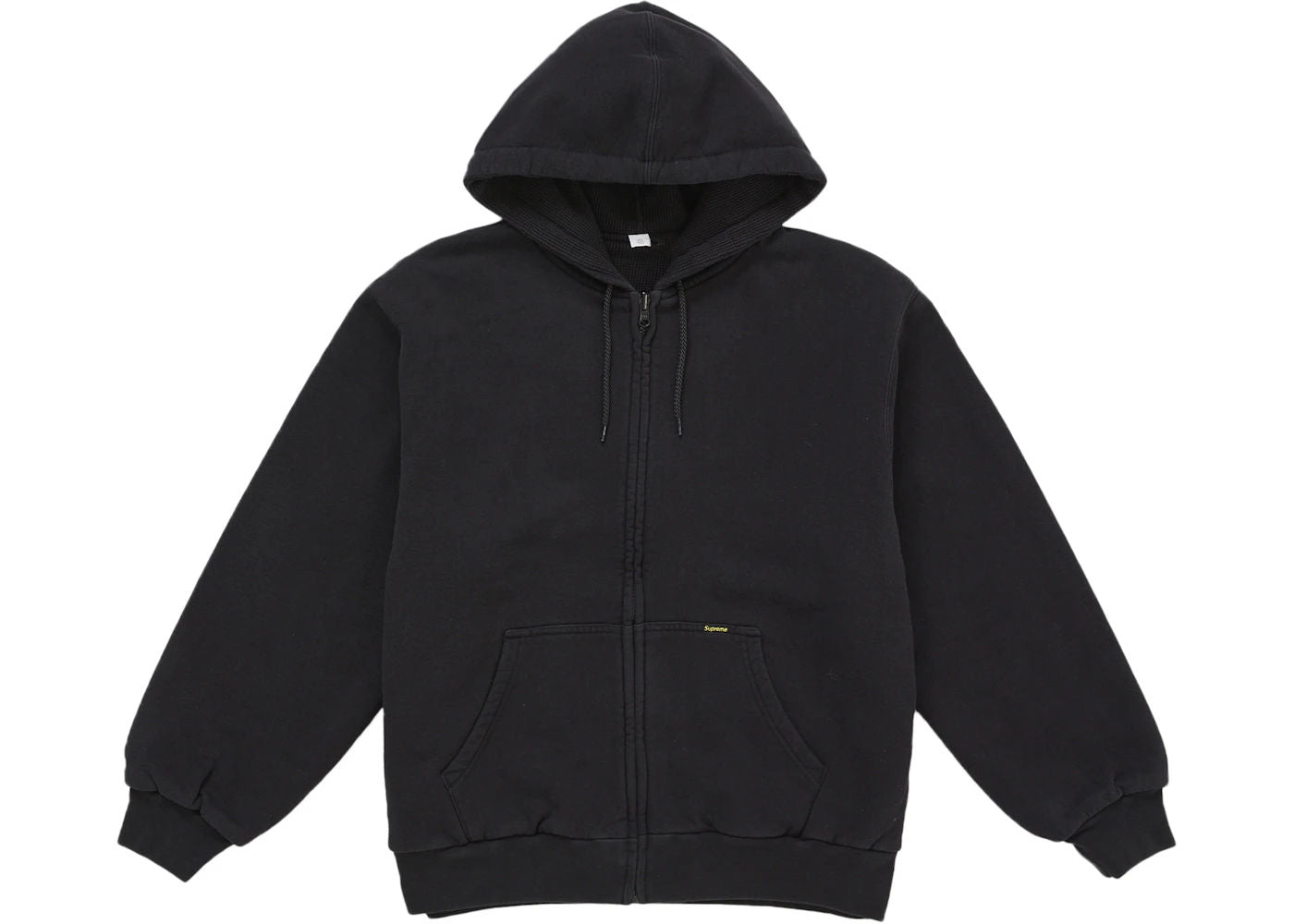 Supreme Reversible Work Zip Up Hooded Sweatshirt Black