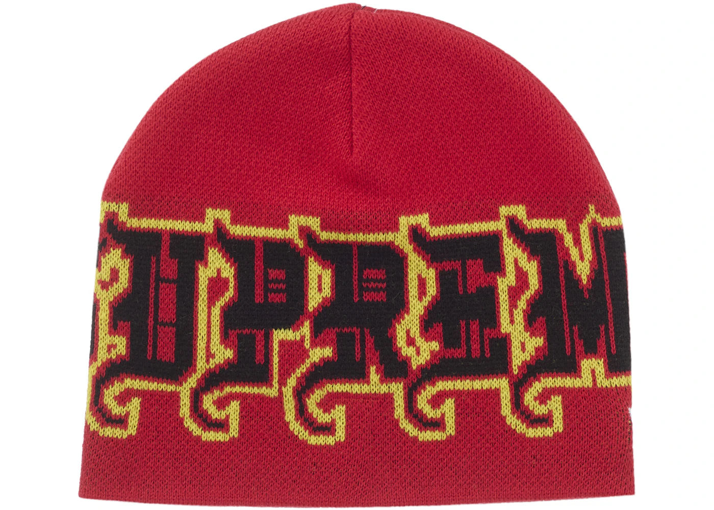 Supreme New Era Outline Beanie Red