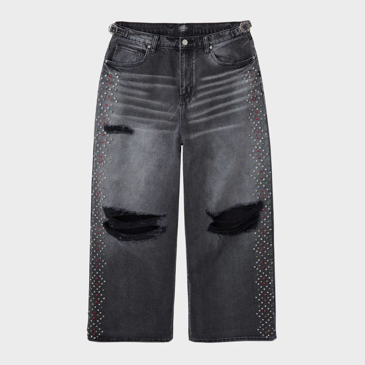 HMDD Crystal H-Star Baggies Black