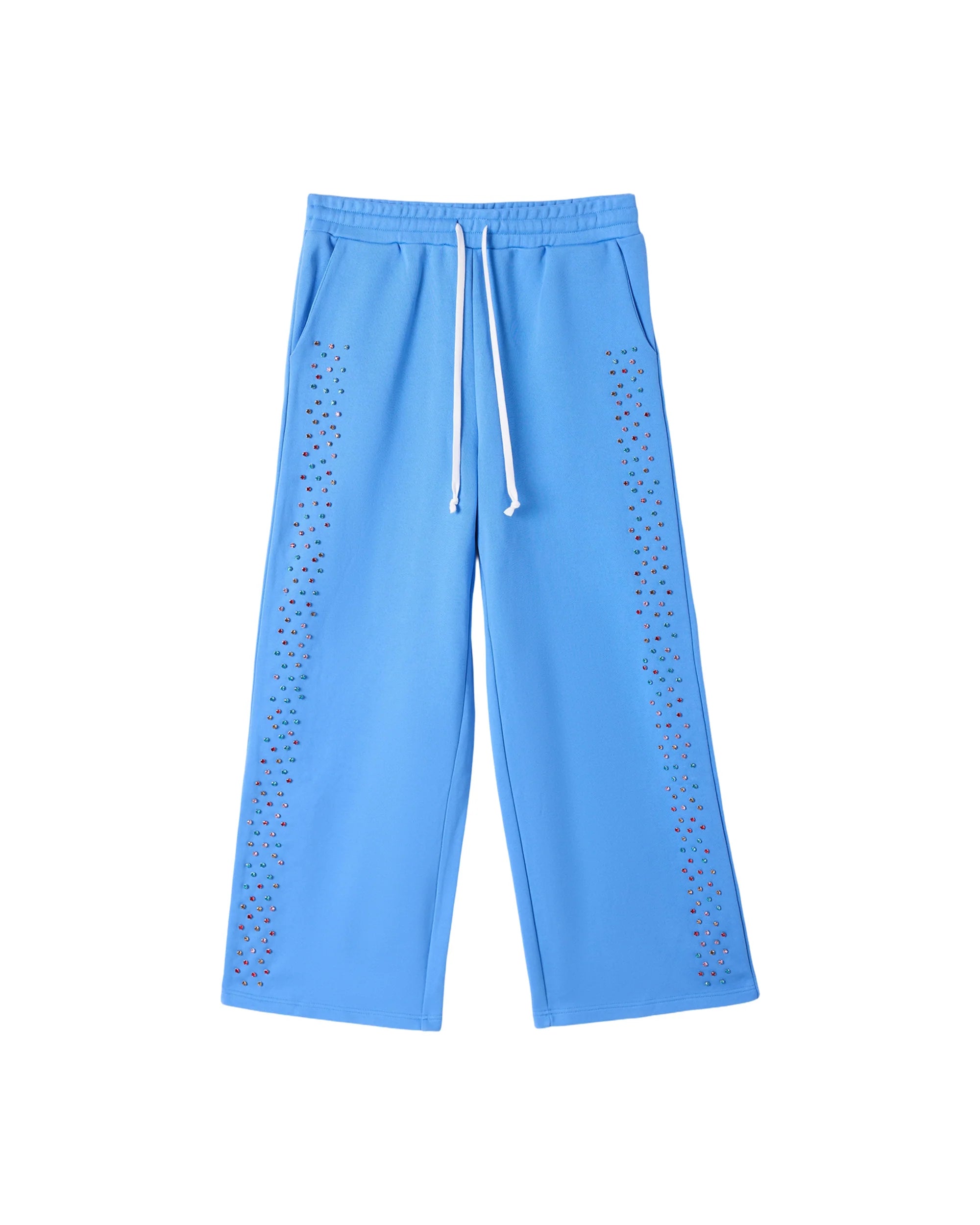 AZVA CRYSTAL CACTUS SWEATPANTS BLUE