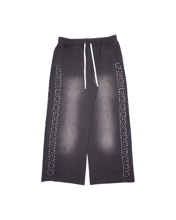 AZVA Crystal Sweats Faded Black