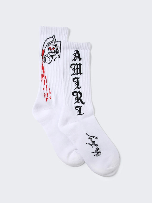 Amiri Broken Script Socks (44-46)