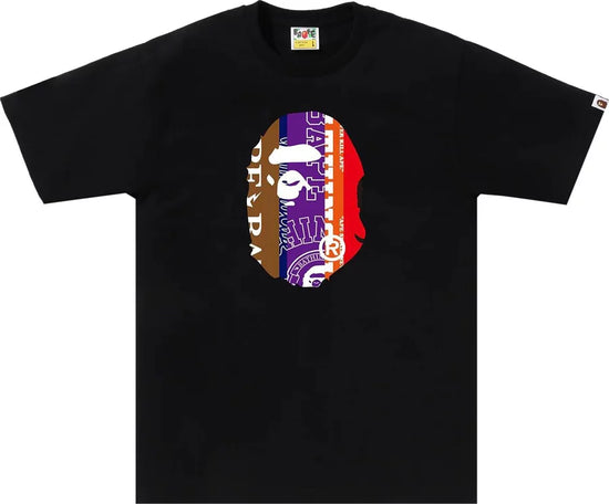 BAPE Fans Scarf Ape Head Tee 'Black'