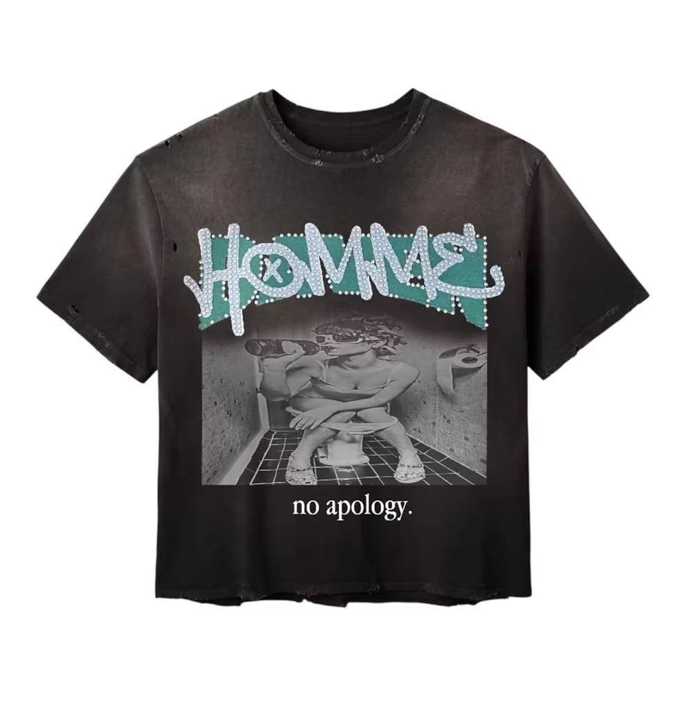 DAVEN HOMME NO APOLOGY TEE BLACK