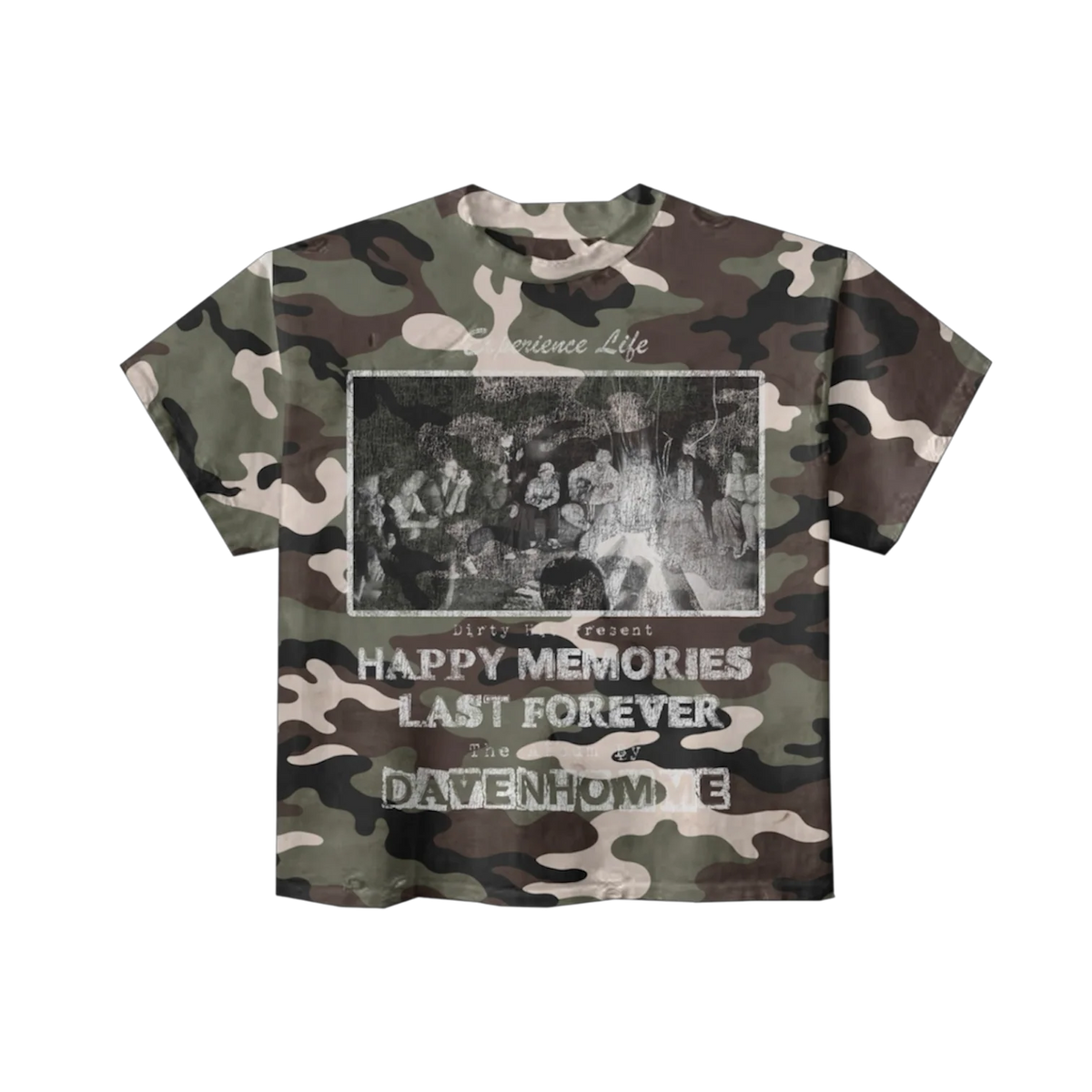 Daven Homme Happy Memories Camo Tee