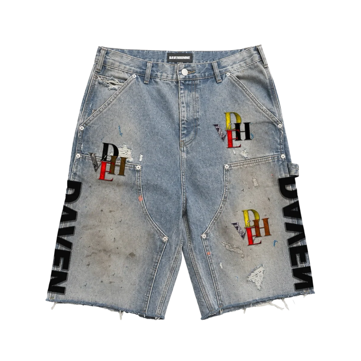 Daven Homme Hybrid Leather Shorts