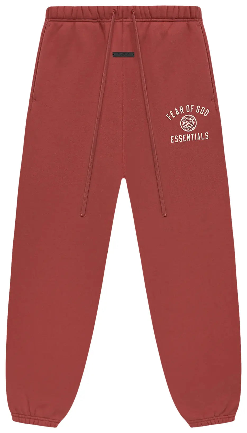 FEAR OF GOD ESSENTIALS CRIMSON RED SWEATPANTS