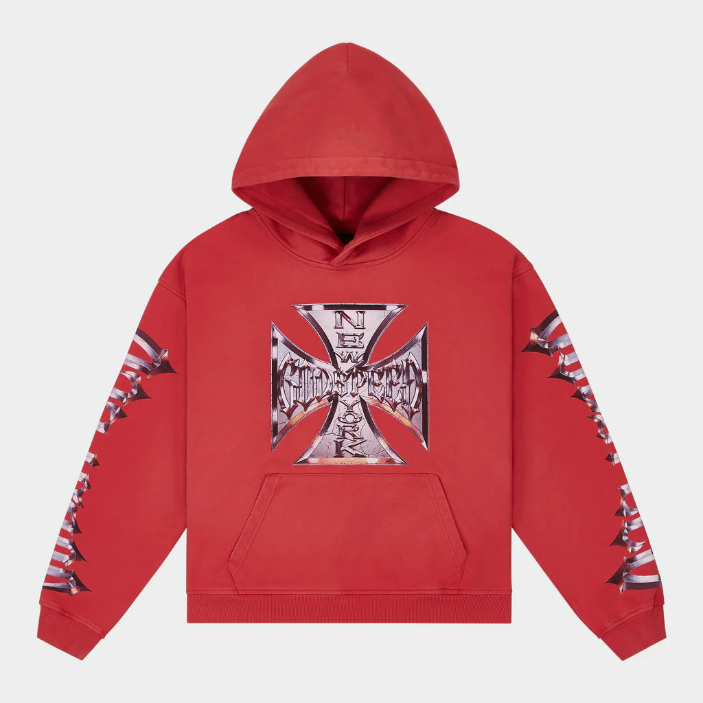 GODSPEED Chrome Motto Hoodie (Red)