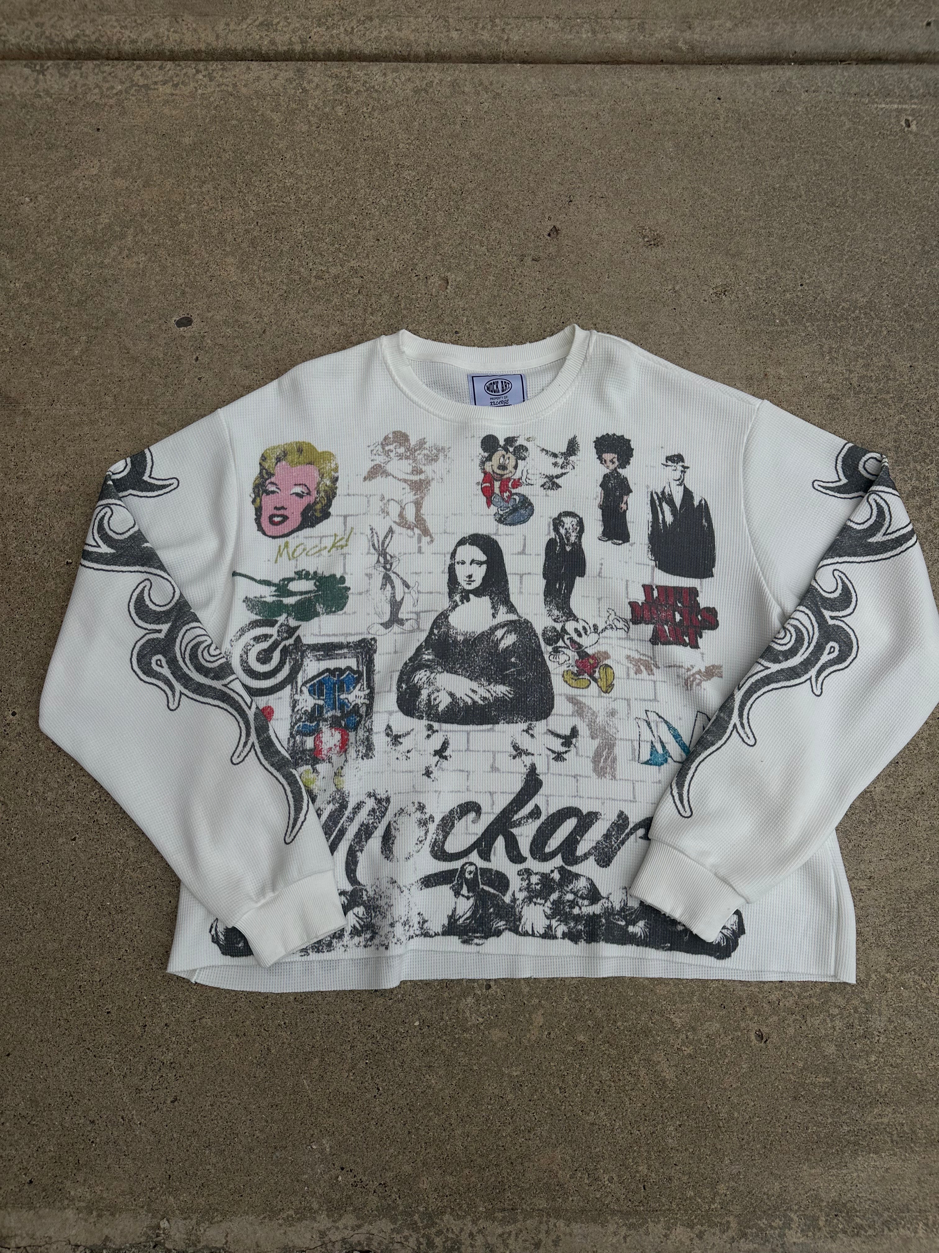 Mockart Art On Display Thermal L/S White