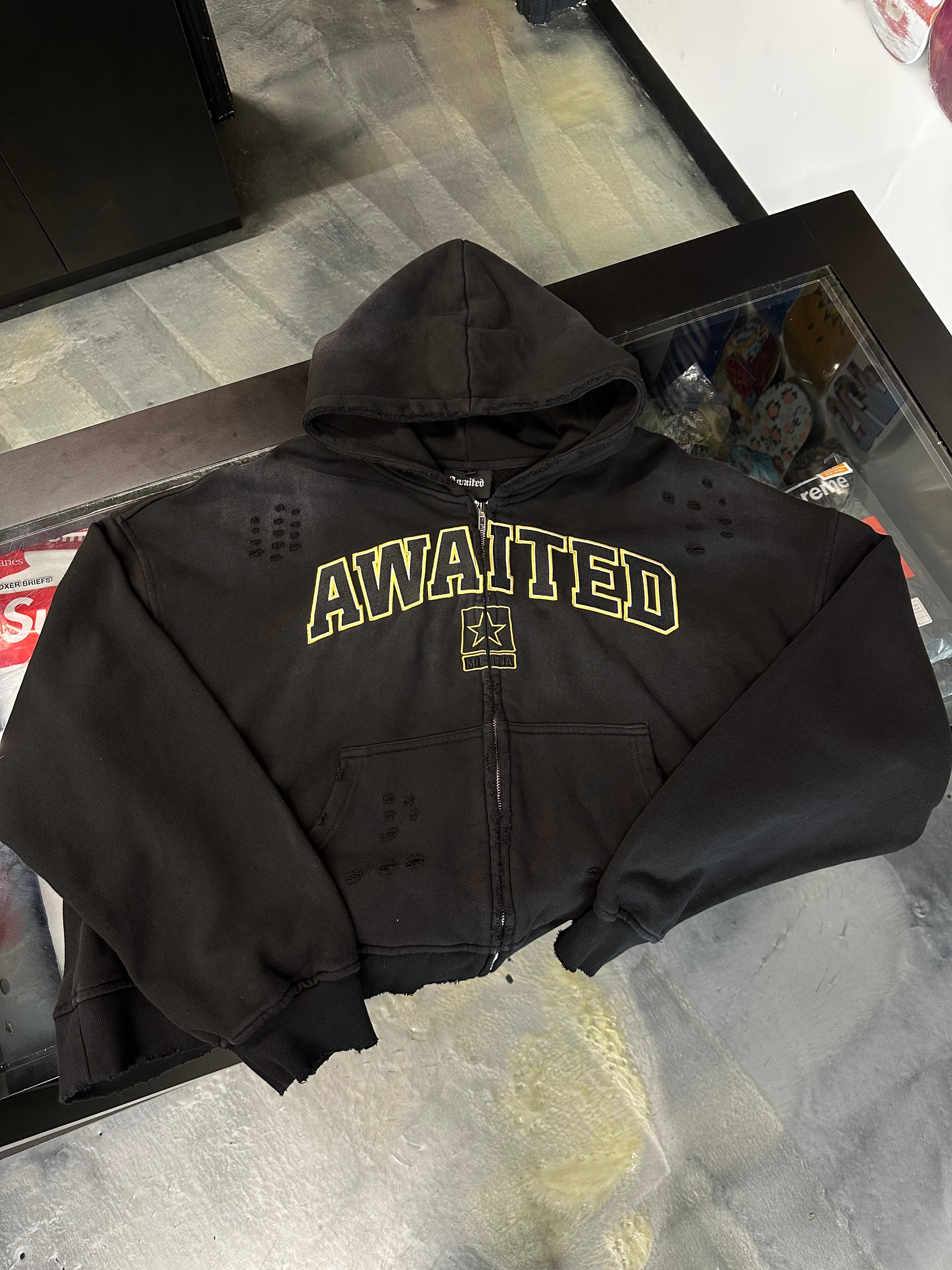 Awaited Militia Army Star Zip-Up Black