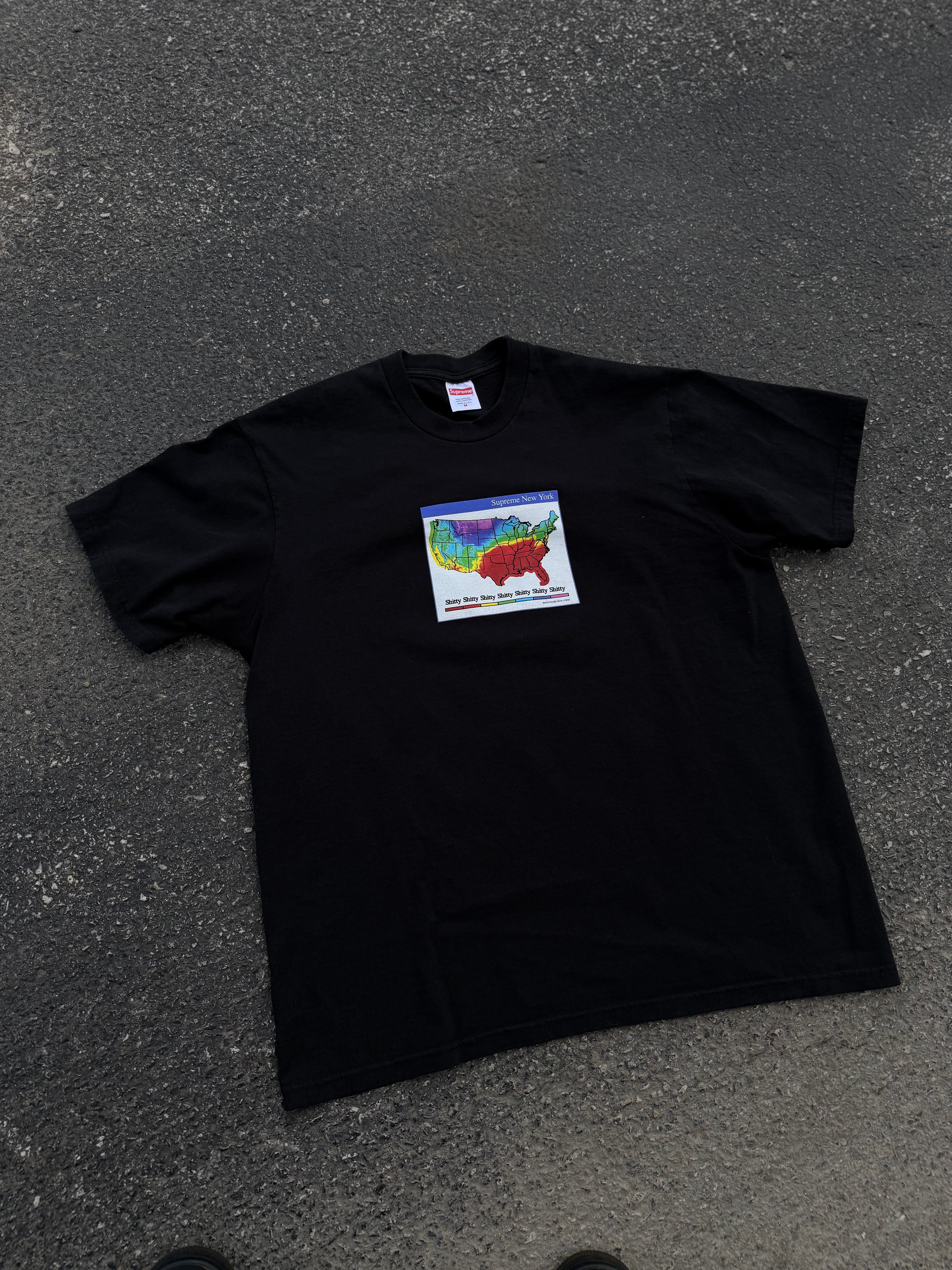 Supreme Weather Tee Black - Used/Worn