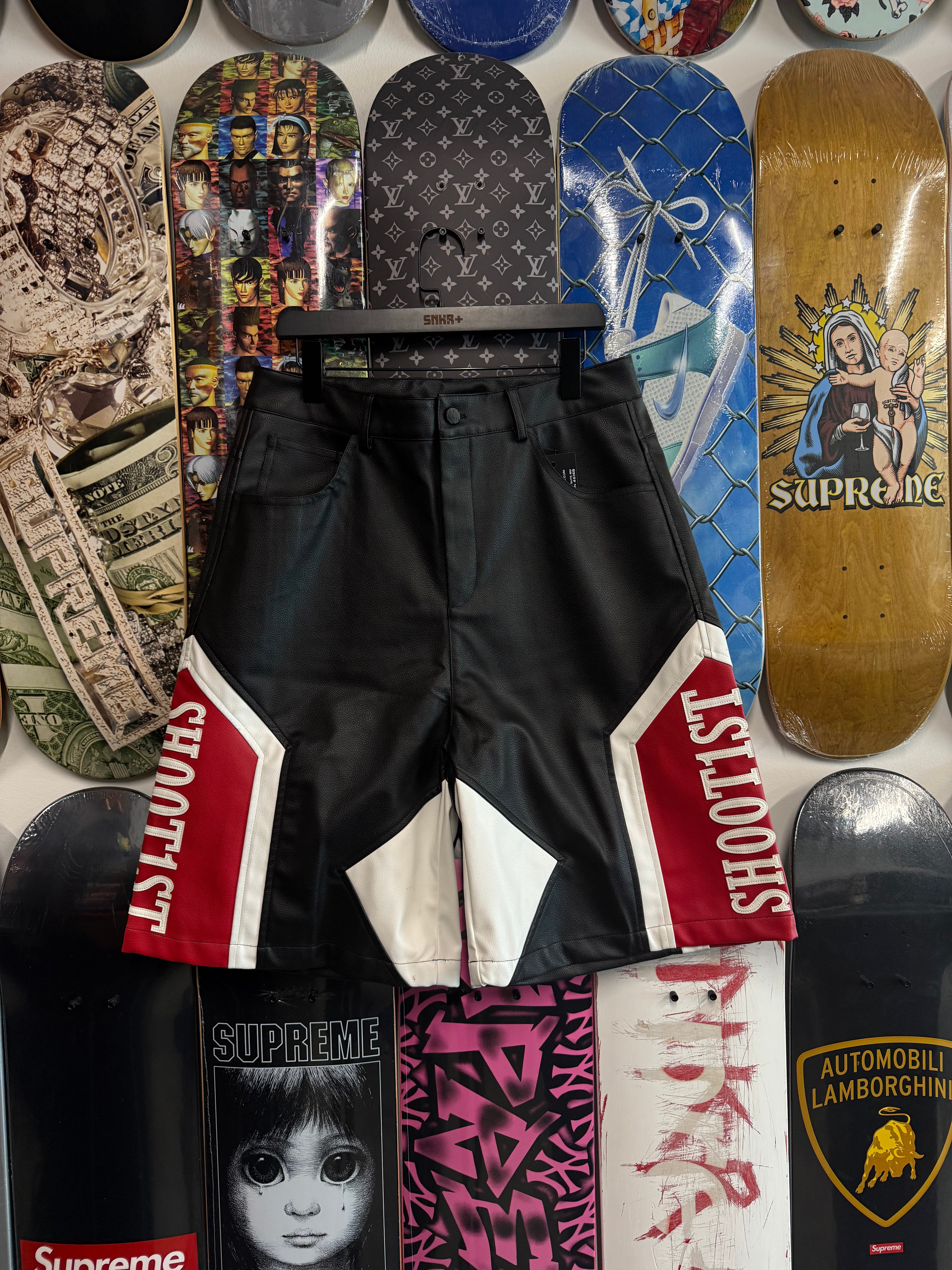 Shoot1st Studios Leather Shorts