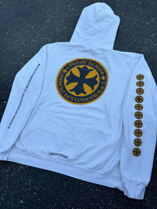 Chrome Hearts Hoodie White/Yellow