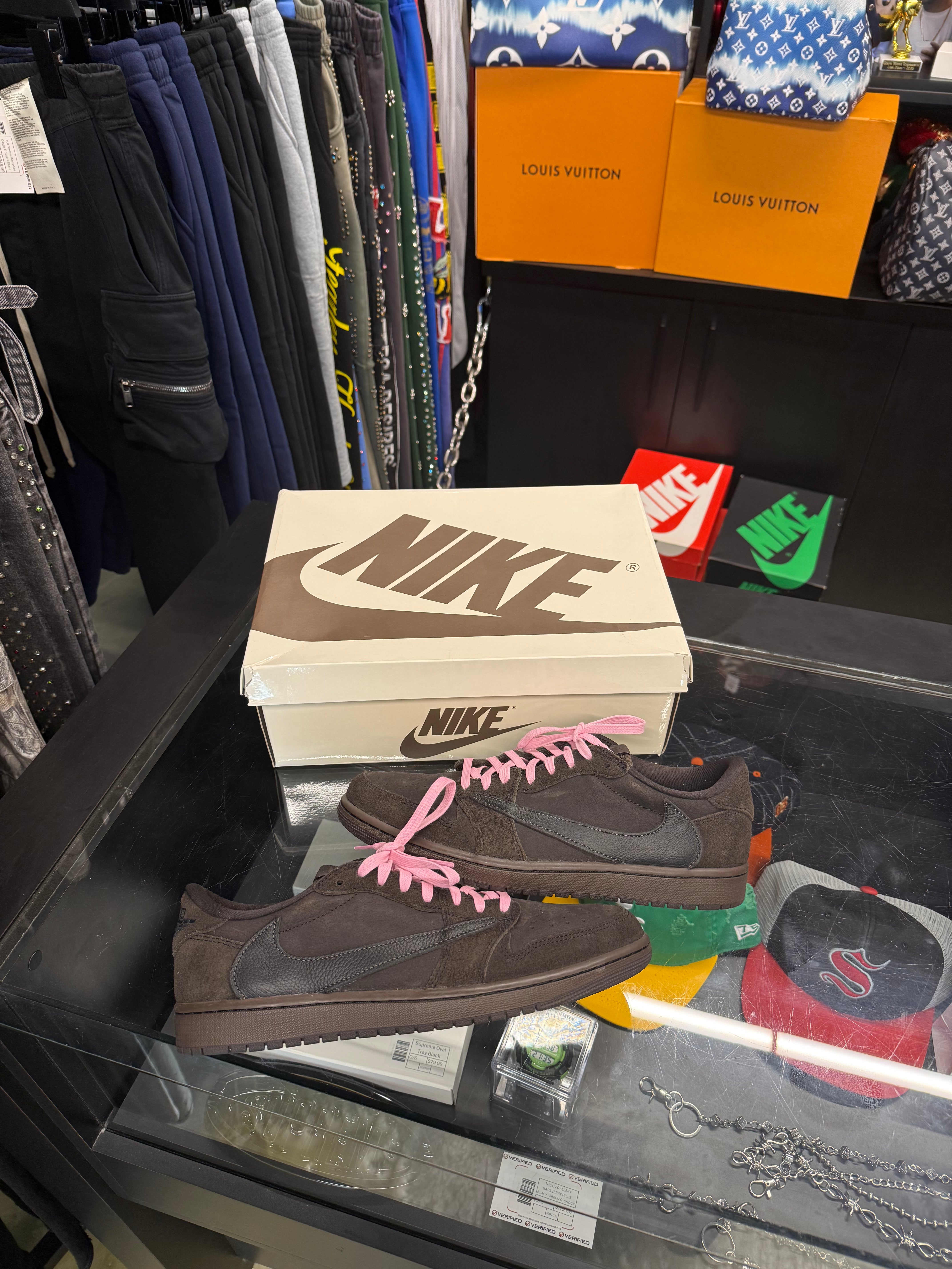 Air Jordan 1 Retro Low OG SP Travis Scott Velvet Brown - Used/Worn