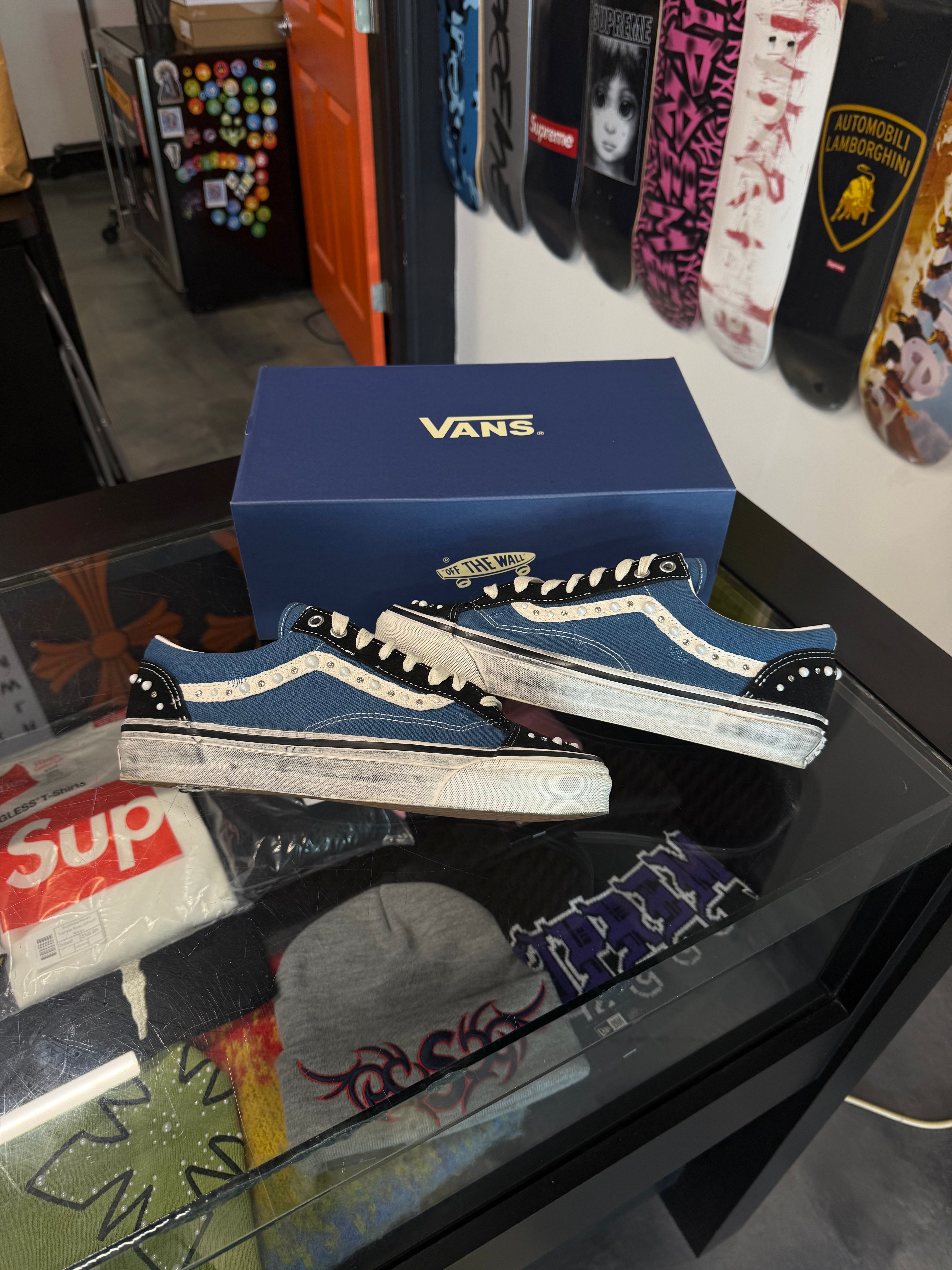 Vans LX Old Skool 36 Pearlized Pack Black Navy - Used/Worn