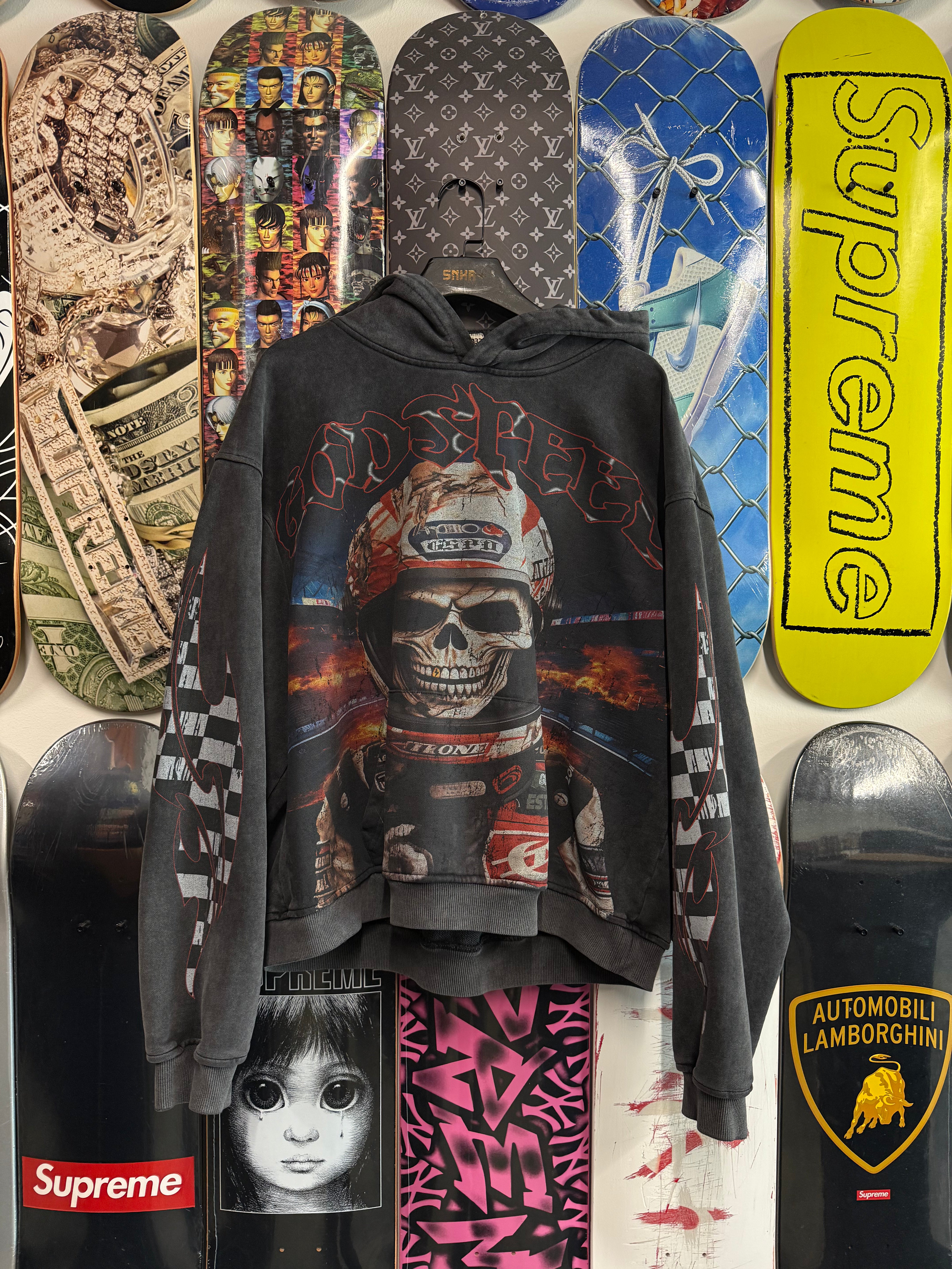 Godspeed Racer Goldie Hoodie Black Wash - Used/Worn