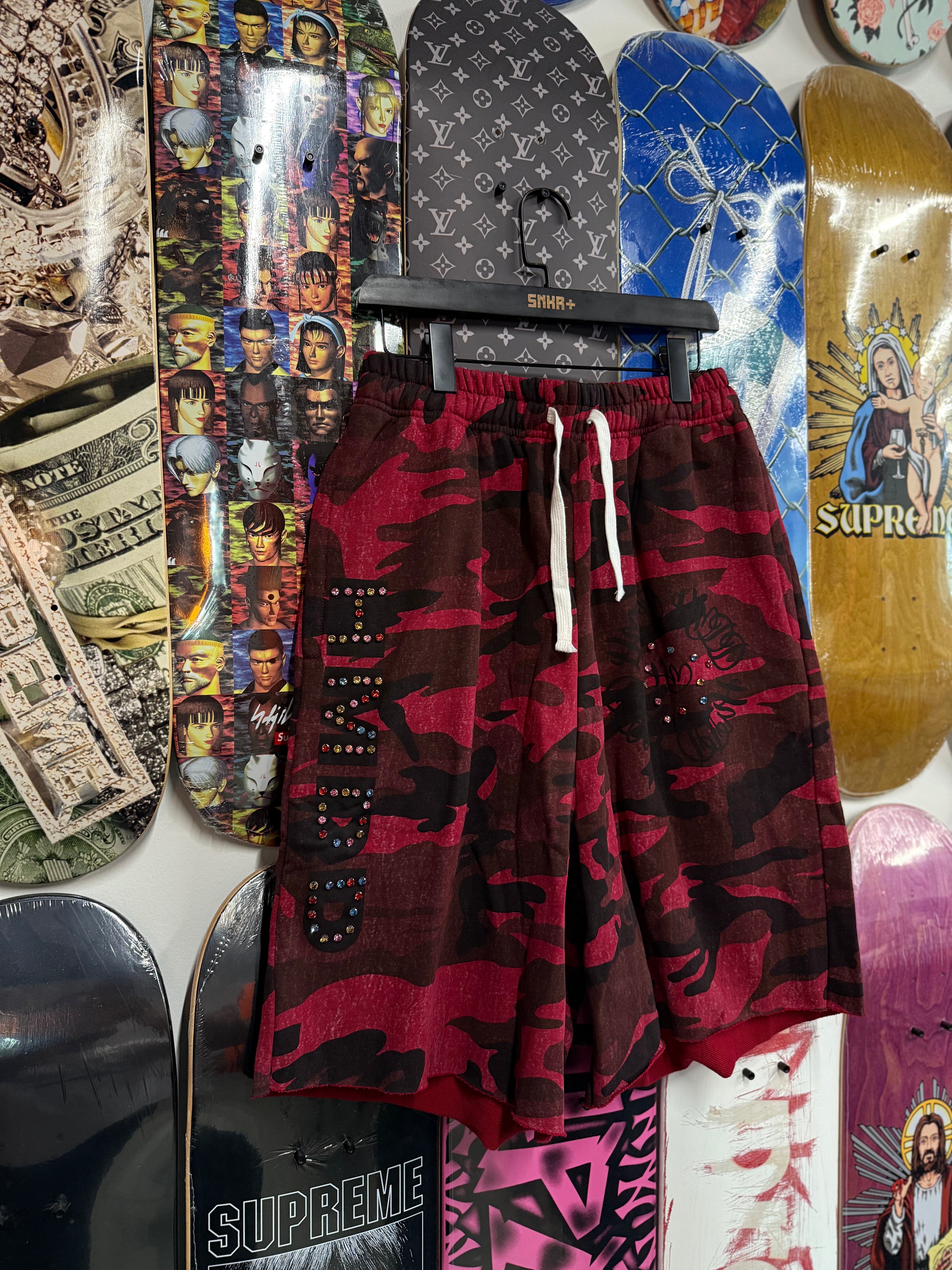 HMDD Red Camo Chimstone Sweat Short