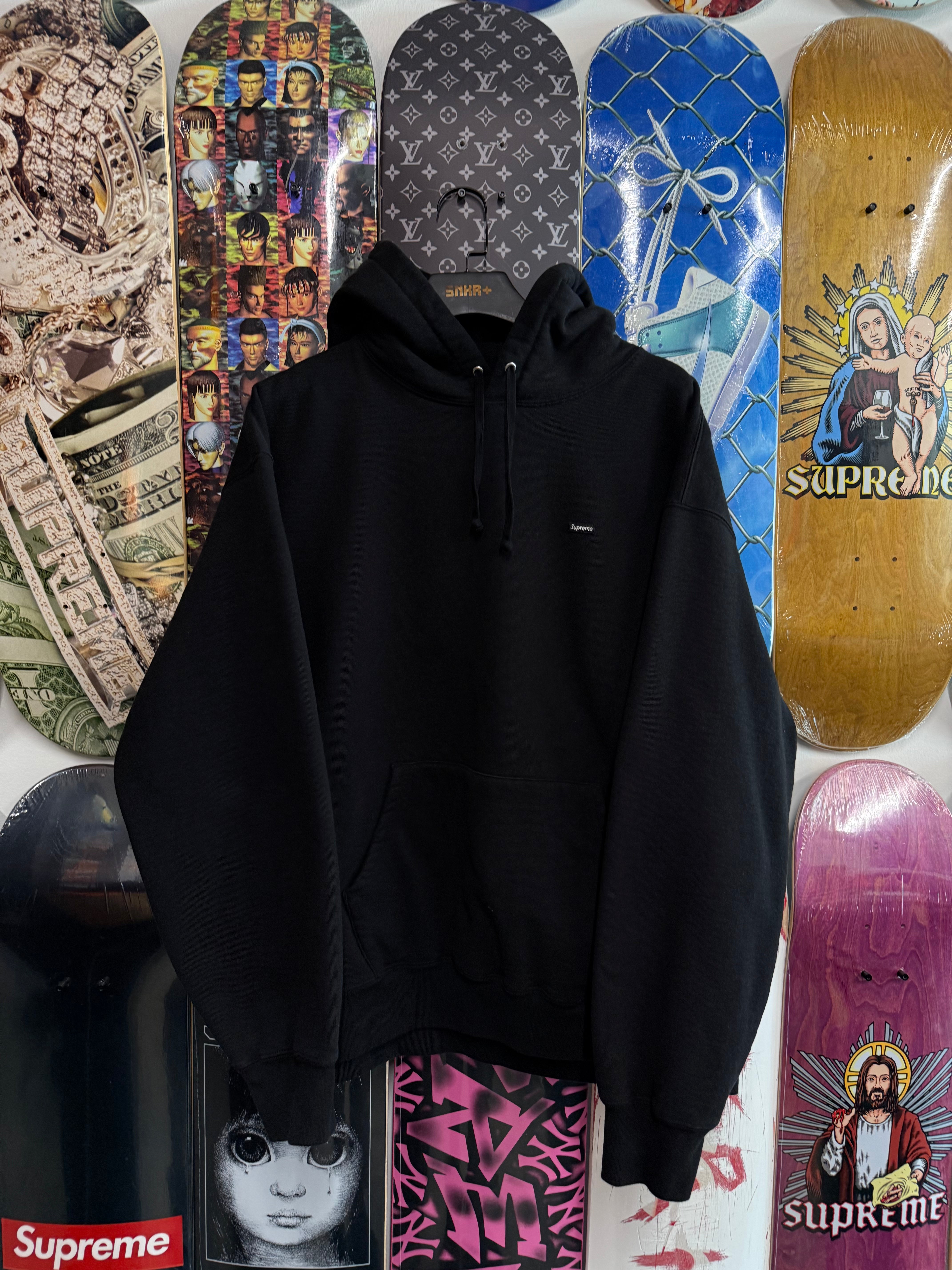 Supreme Small Box Hooded Sweatshirt 'Black' - Used/Worn