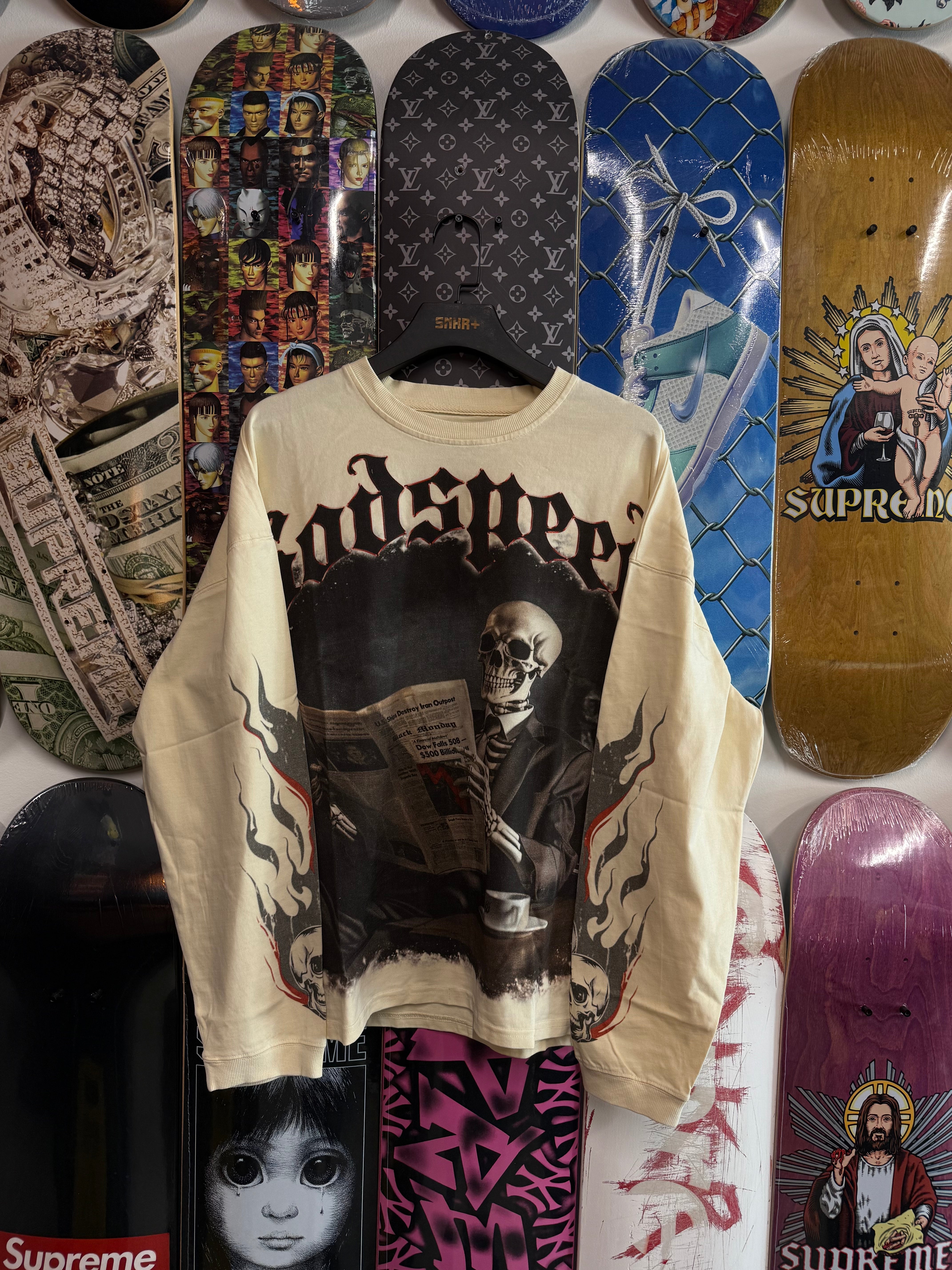 Godspeed Black Monday Long-Sleeve T-Shirt 'Bone'