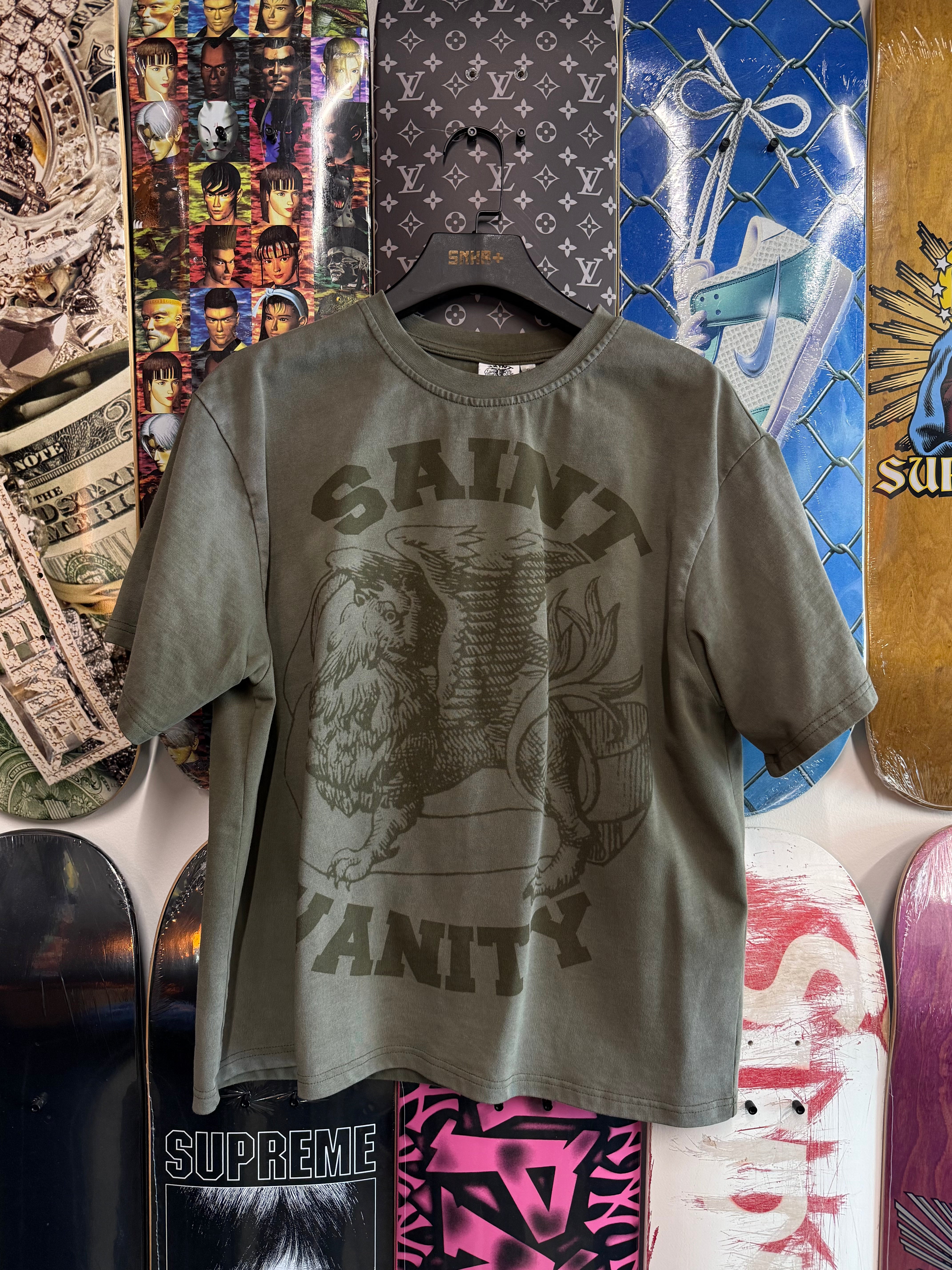 Saint Vanity Green Disolve Griffin Tee - Used/Worn