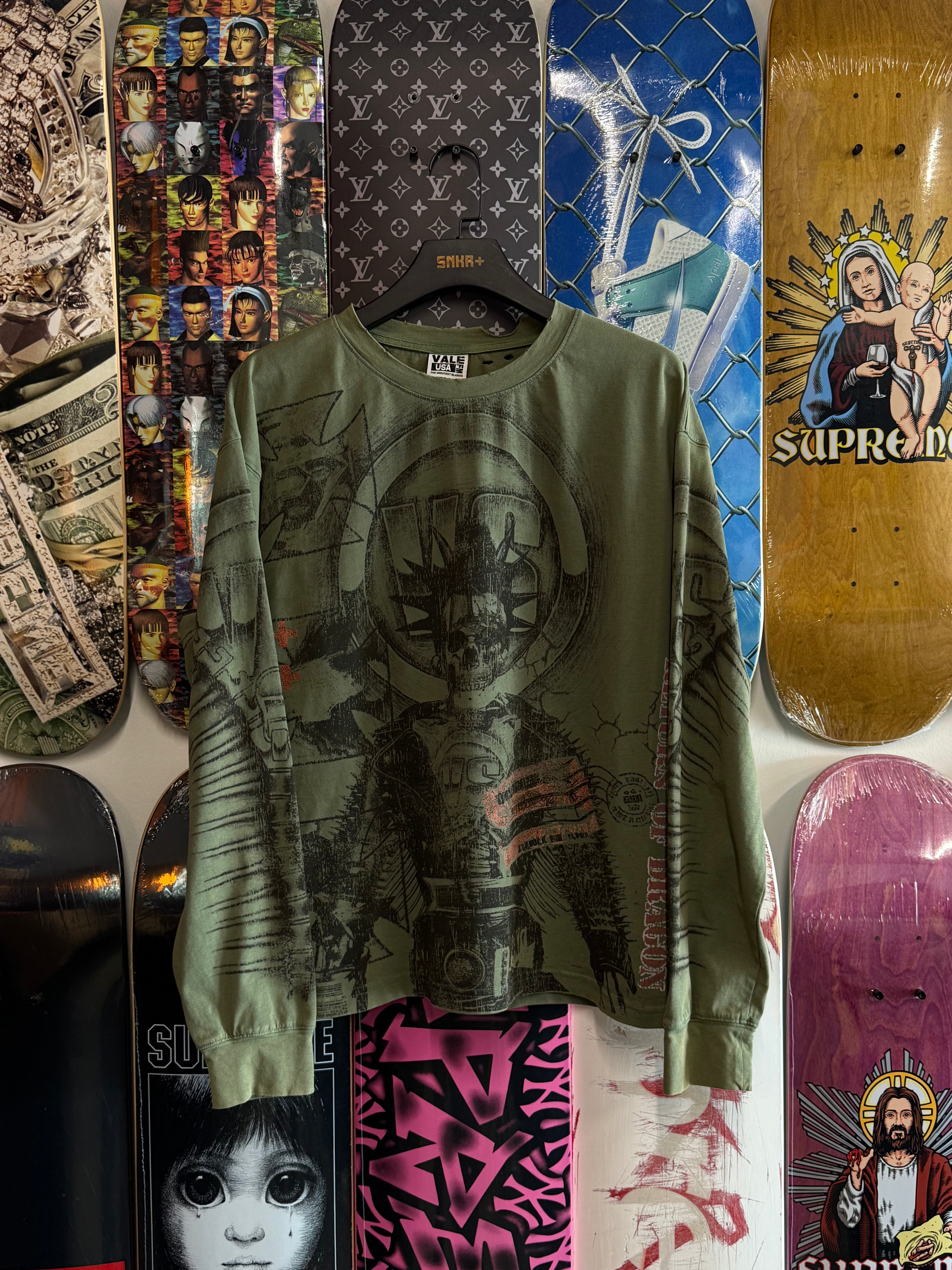 Vale Forever Reggie Long-Sleeve T-Shirt Green - Used/Worn