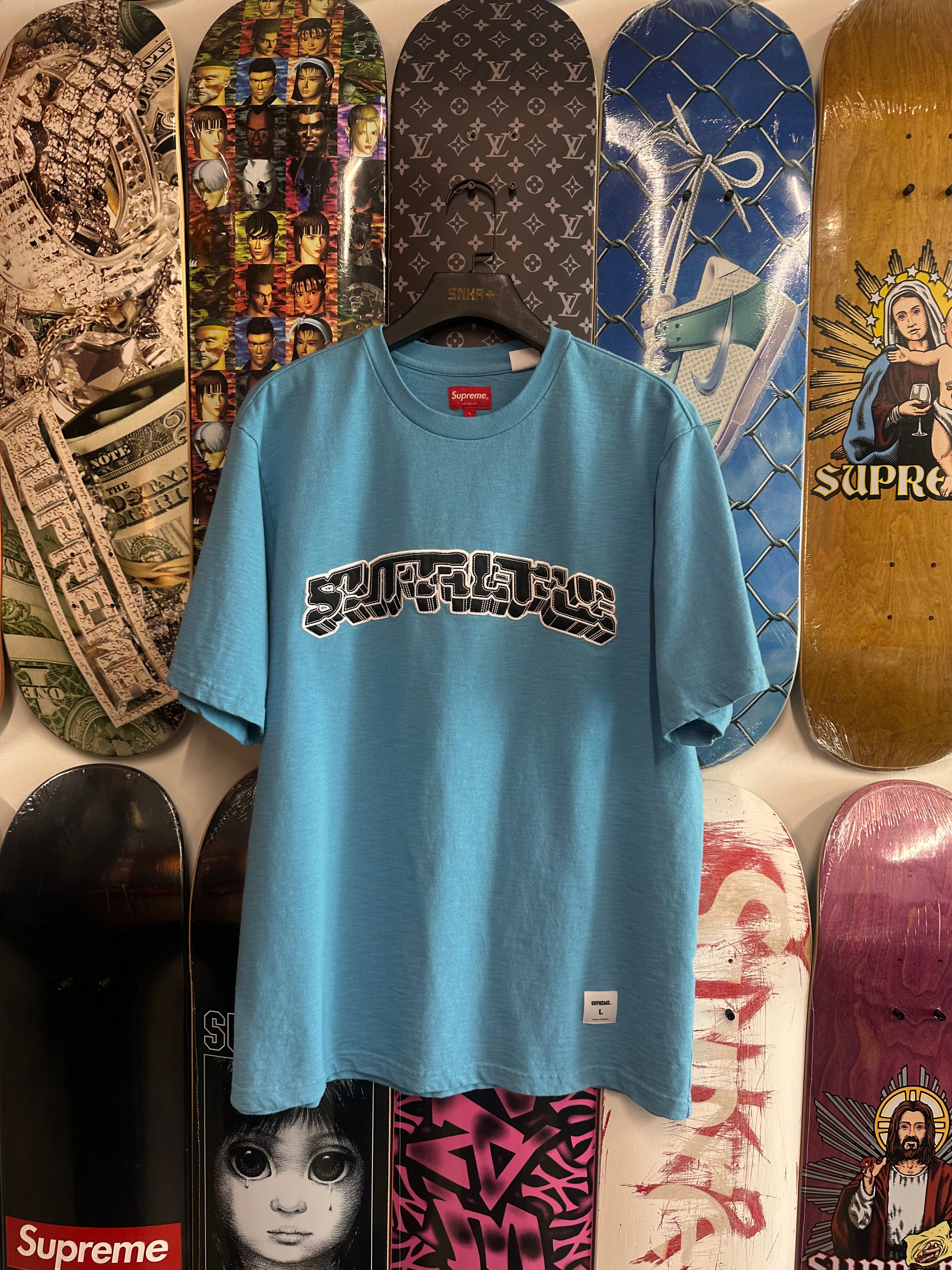 Supreme Block Arc S/S Top Bright Blue - Used/Worn