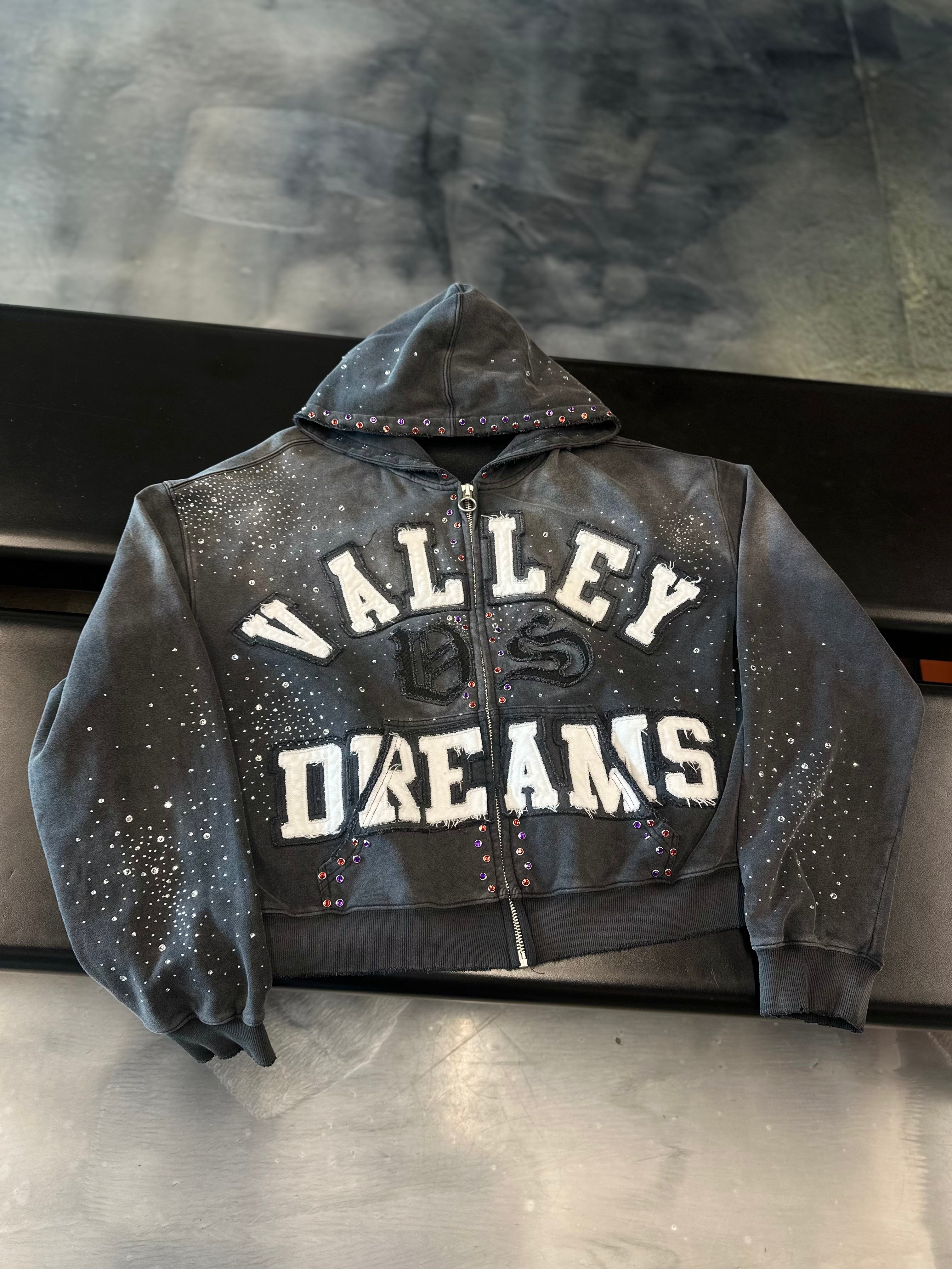 VALE FOREVER CLASSICO ZIP UP HOODIE BLACK - Used/Worn