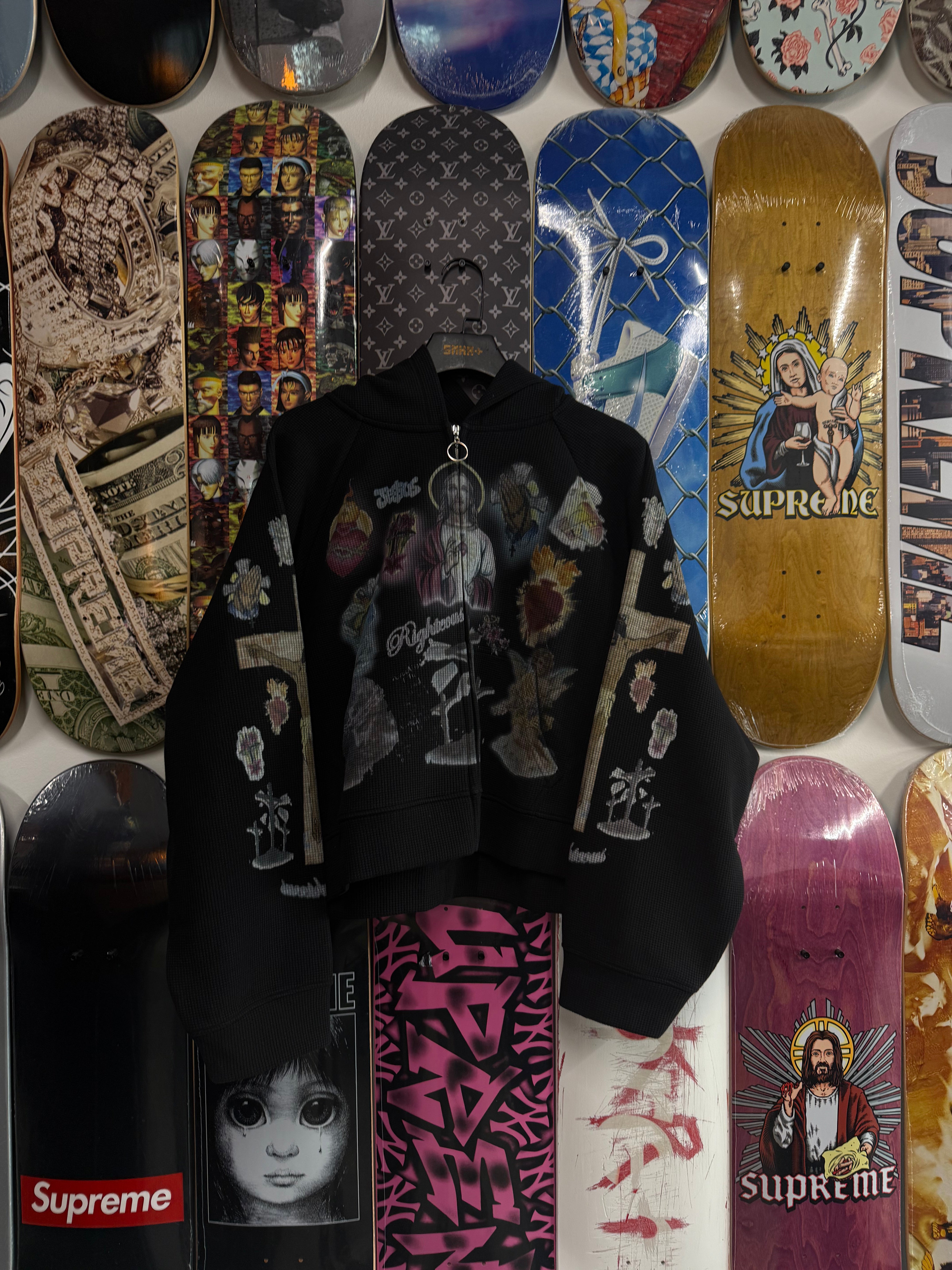 We Are Righteous "The Ultimate Sacrifice" Thermal Zip-Up (Black)