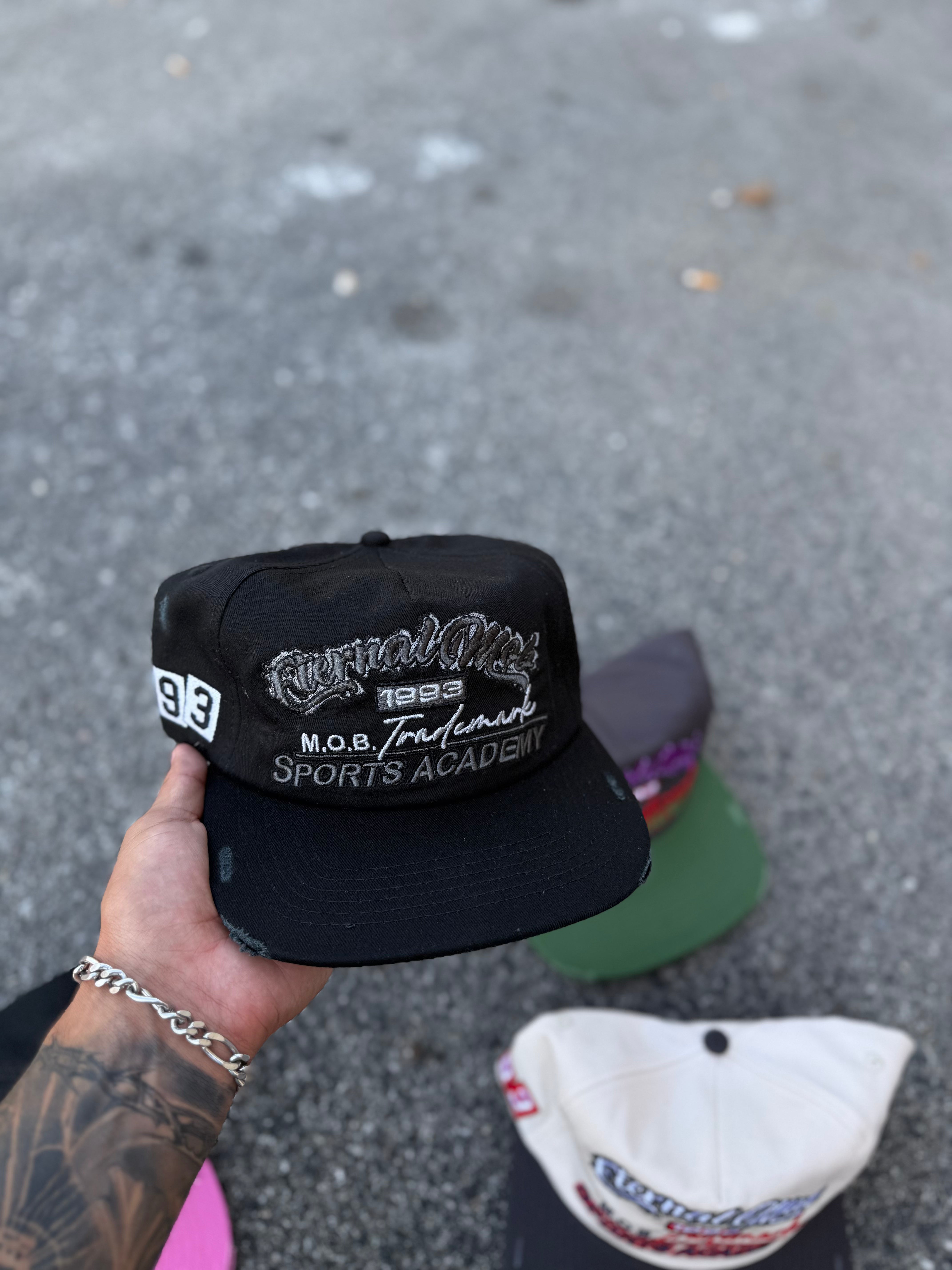 Eternal Mob Black Cat Snapback Hat