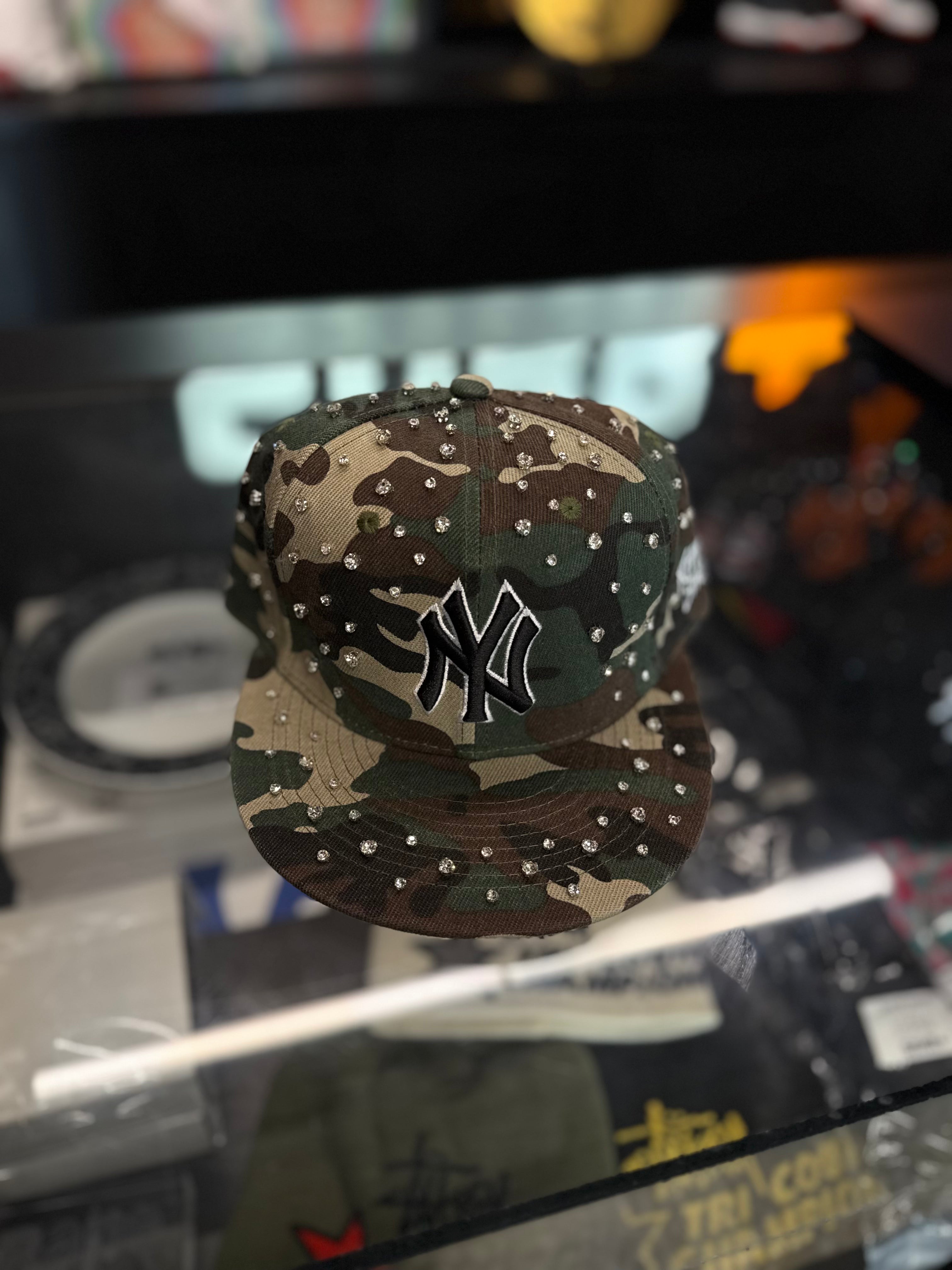 Kitted Diamond Snapback Camo NY