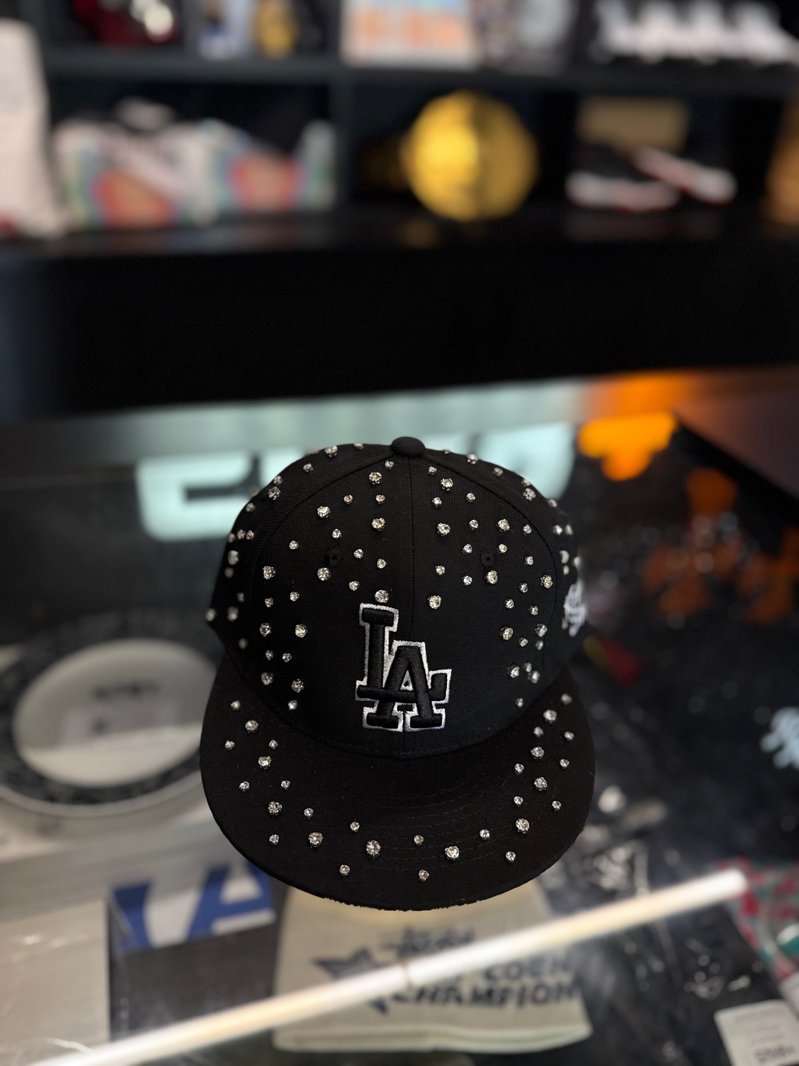 Kitted Diamond Snapback LA Black