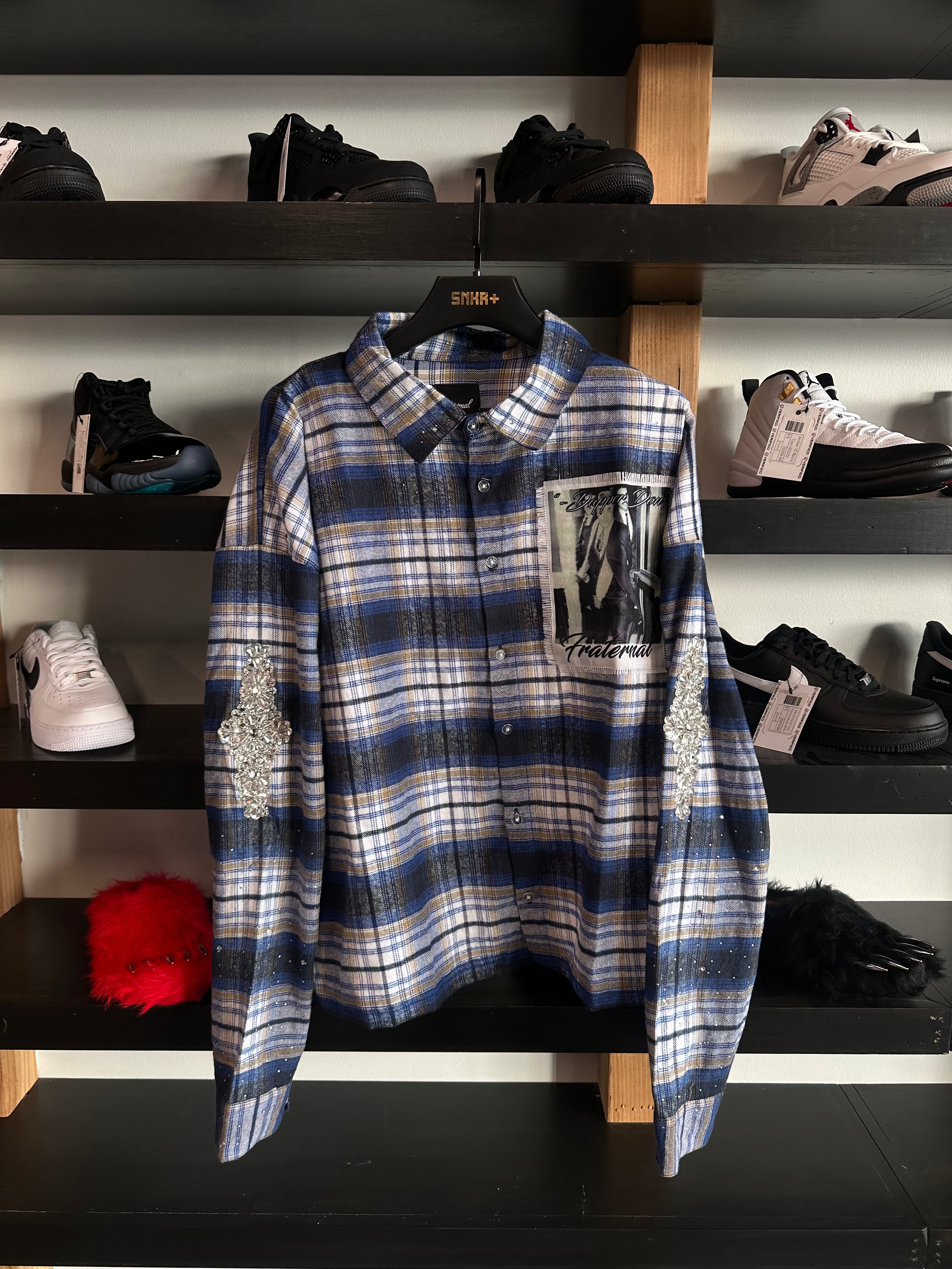 Fraternal "Dapper Don" Flannel Blue