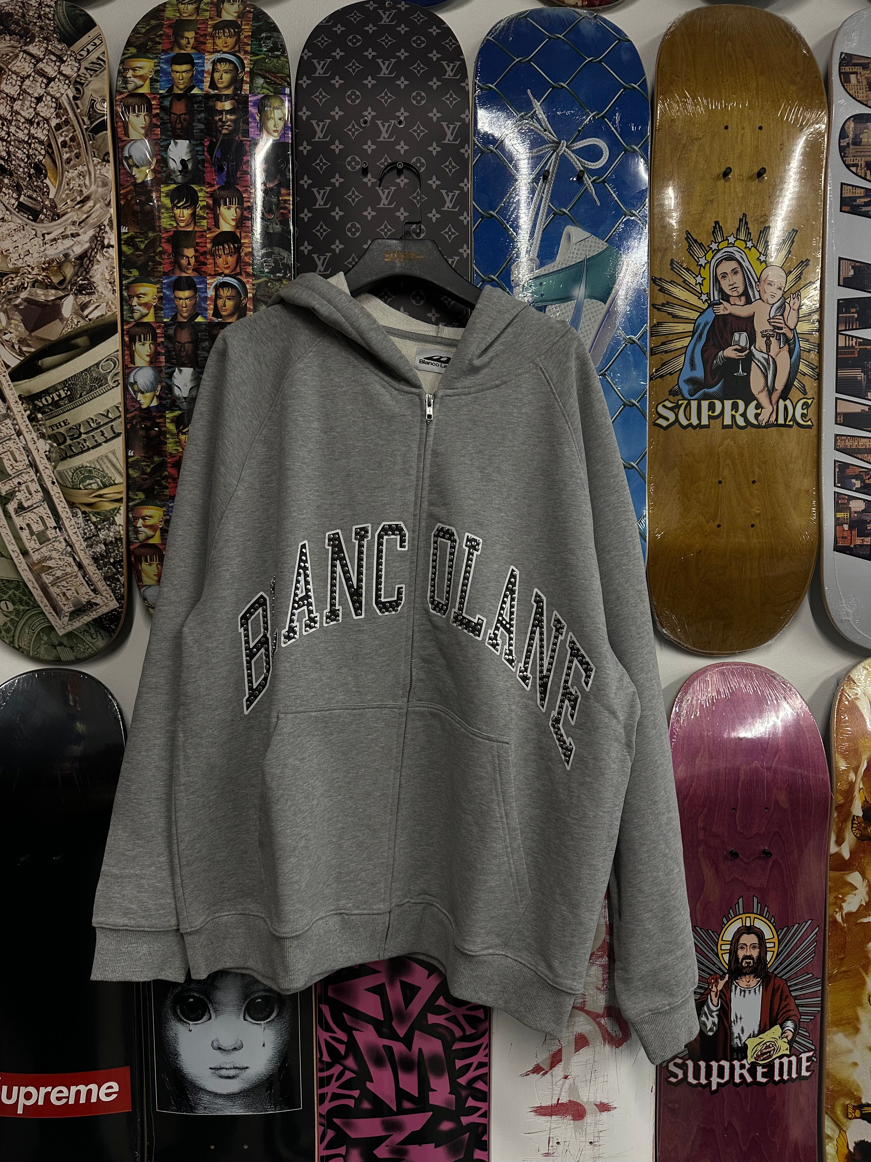 Blancolane Studded Grey Zip-Up