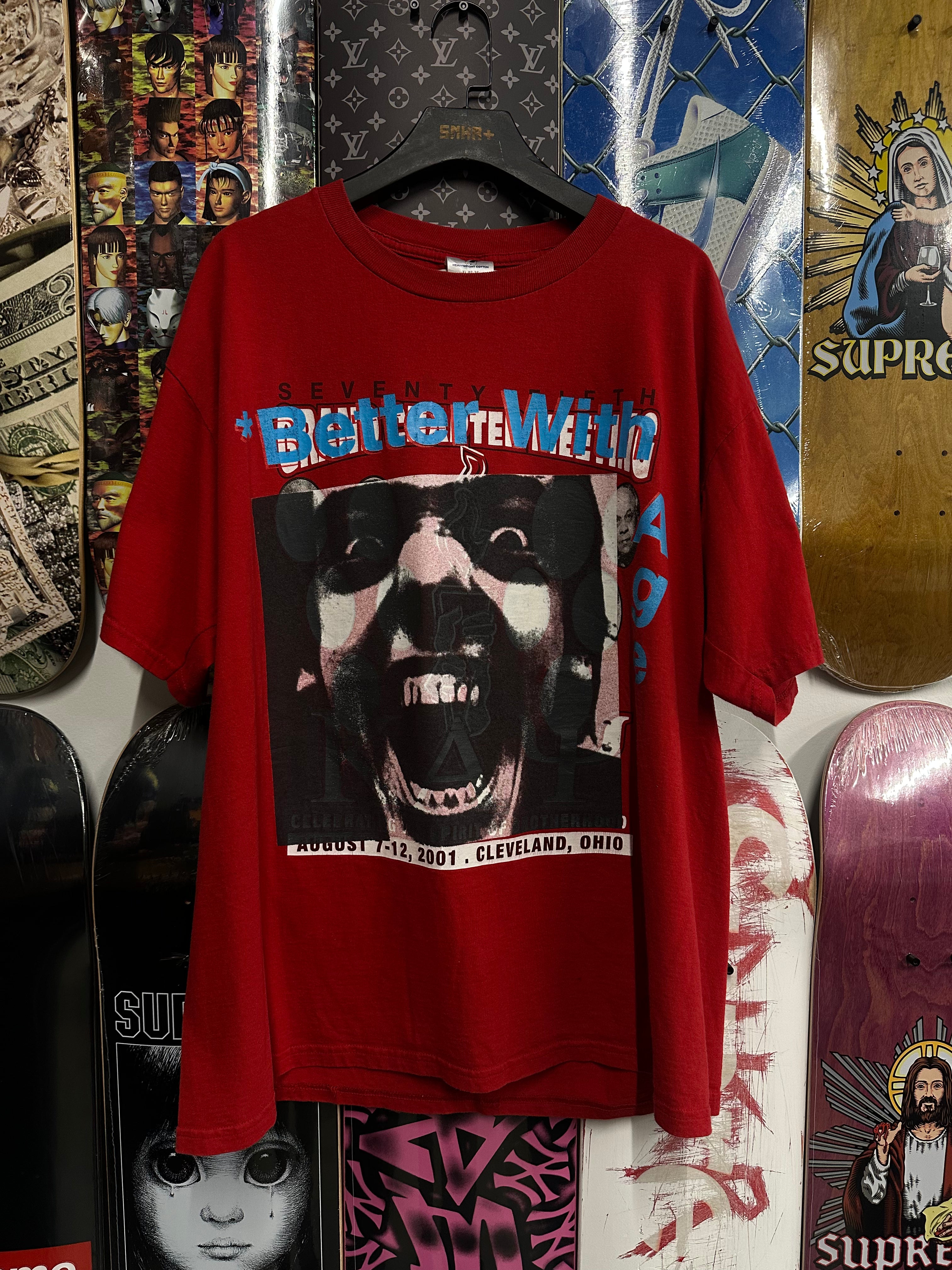 BETTER WITH AGE "DONT BELIEVE WHAT YOU READ" RED TEE