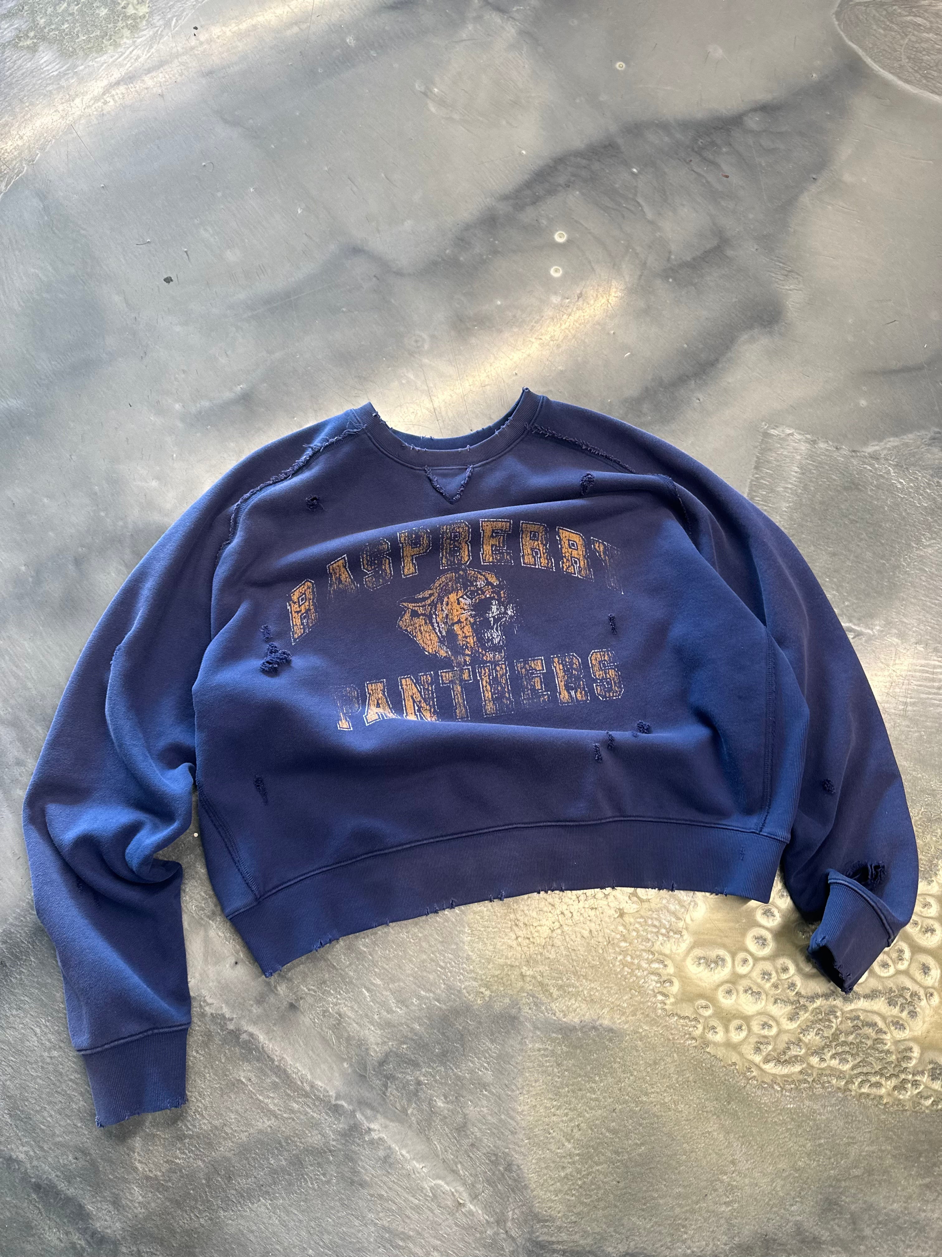 GV Gallery Raspberry Athletics Panther Distressed Crewneck - Used/Worn