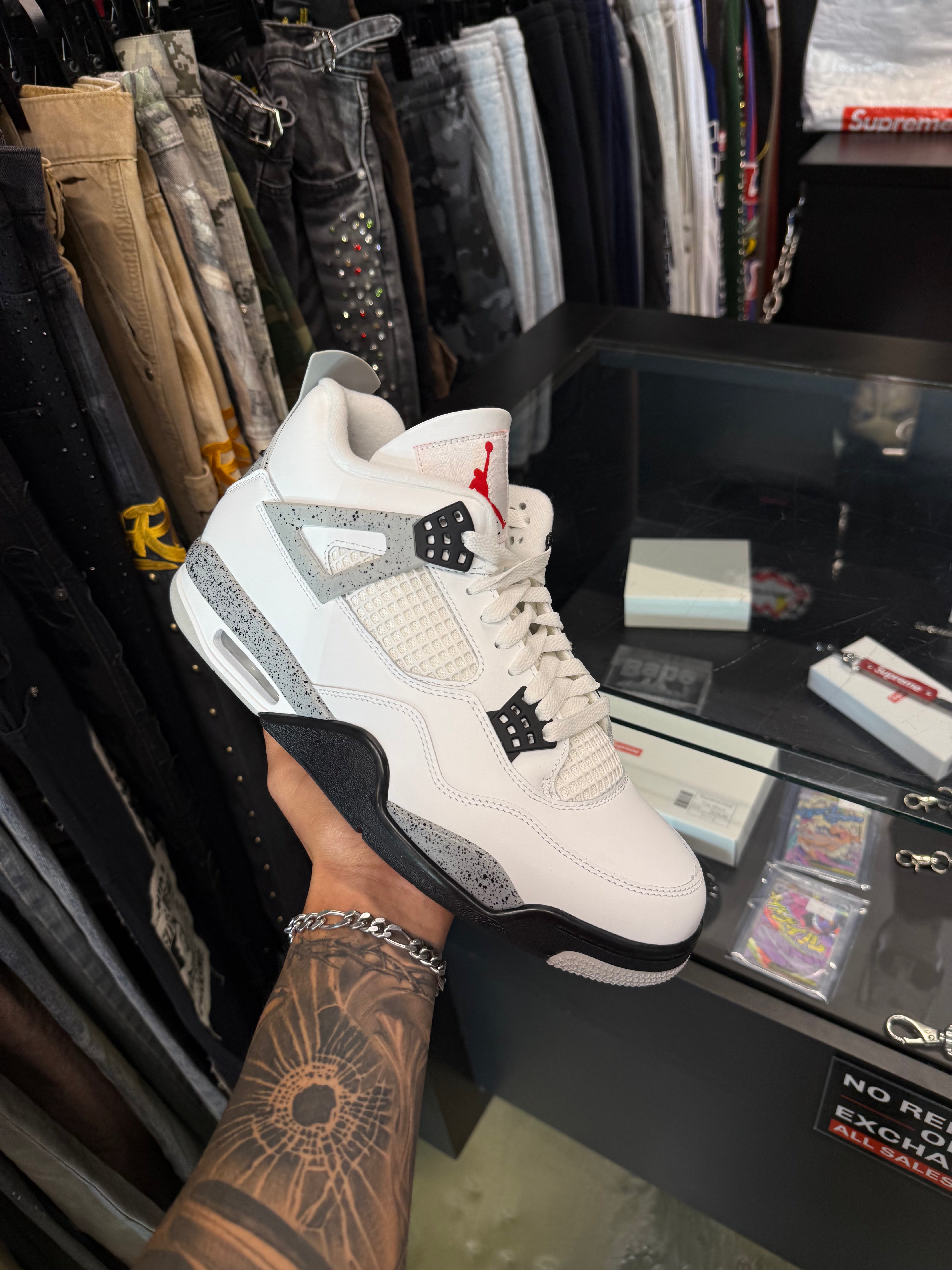 Air Jordan 4 Retro White Cement (2025) - Used/Worn