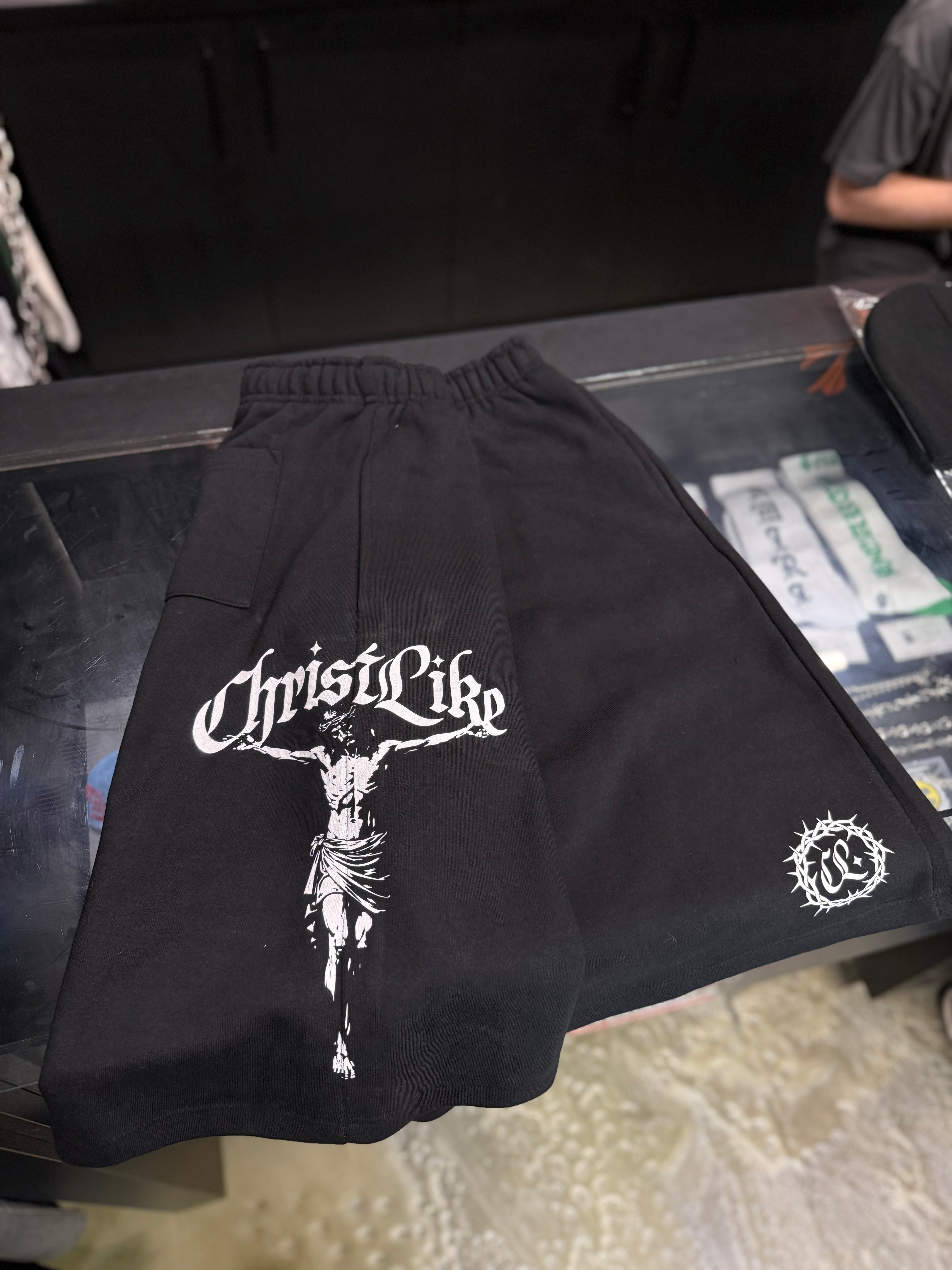 Christlike Good Friday Shorts Black