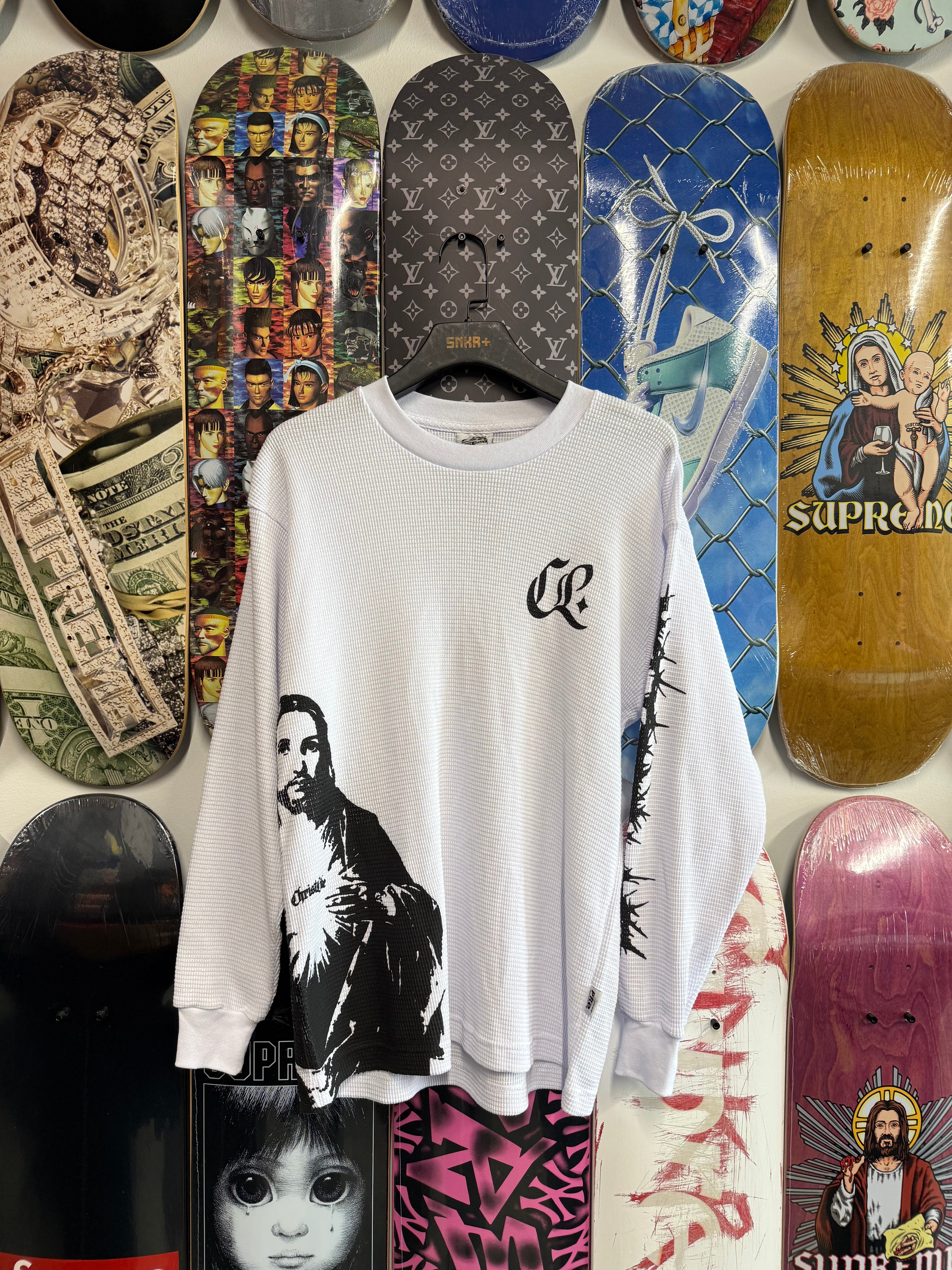 Christlike He Is Risen  L/S Thermal White