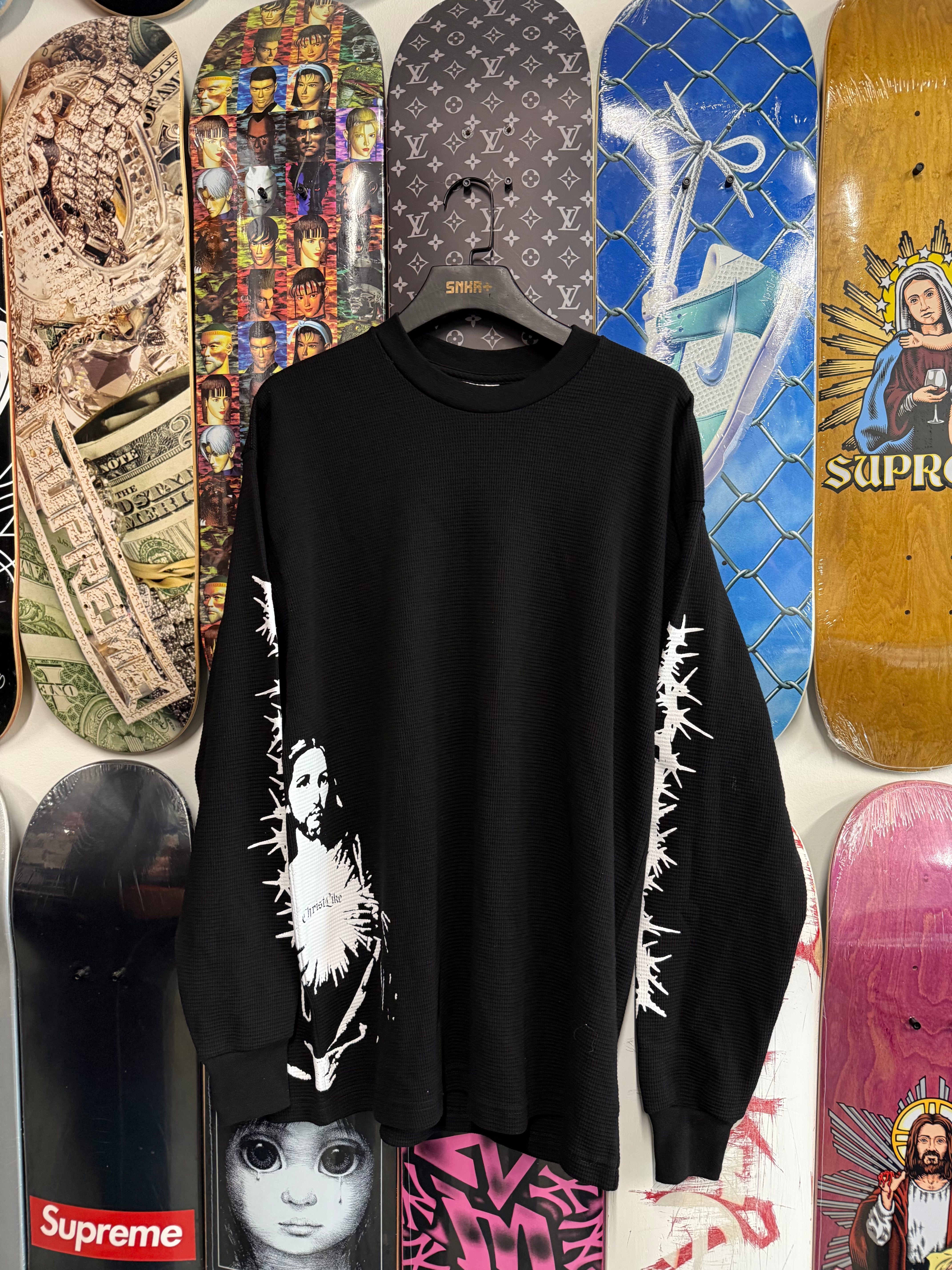 Christlike Empty Tomb L/S Thermal Black