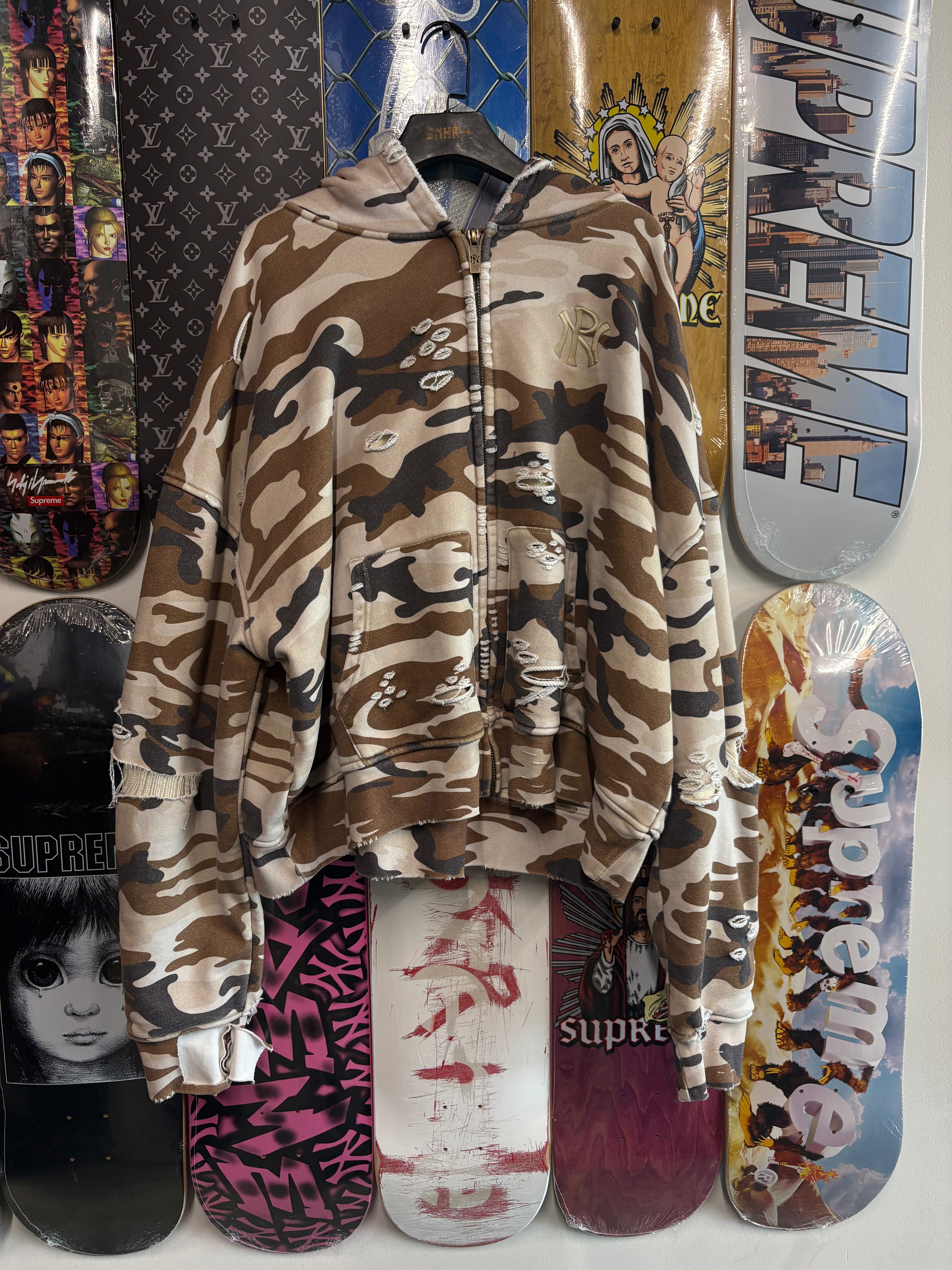 N'OUBLIE PAS DESERT CAMO ZIP-UP